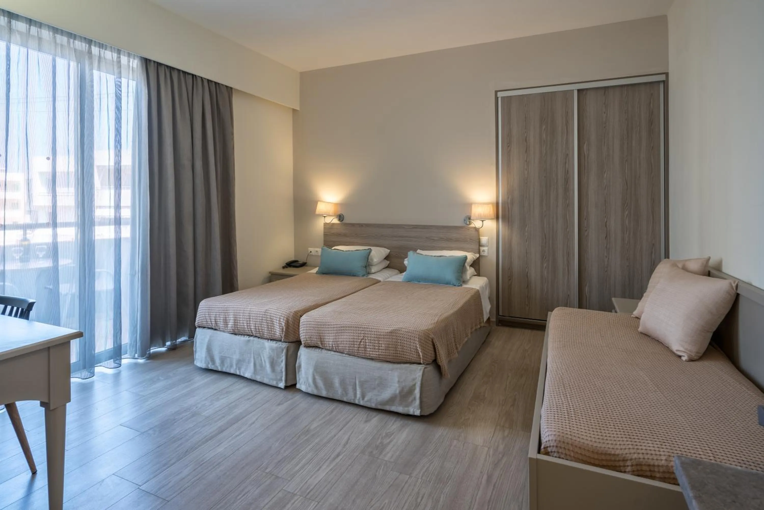 Bed in Lefkoniko Residence Beach & Bay