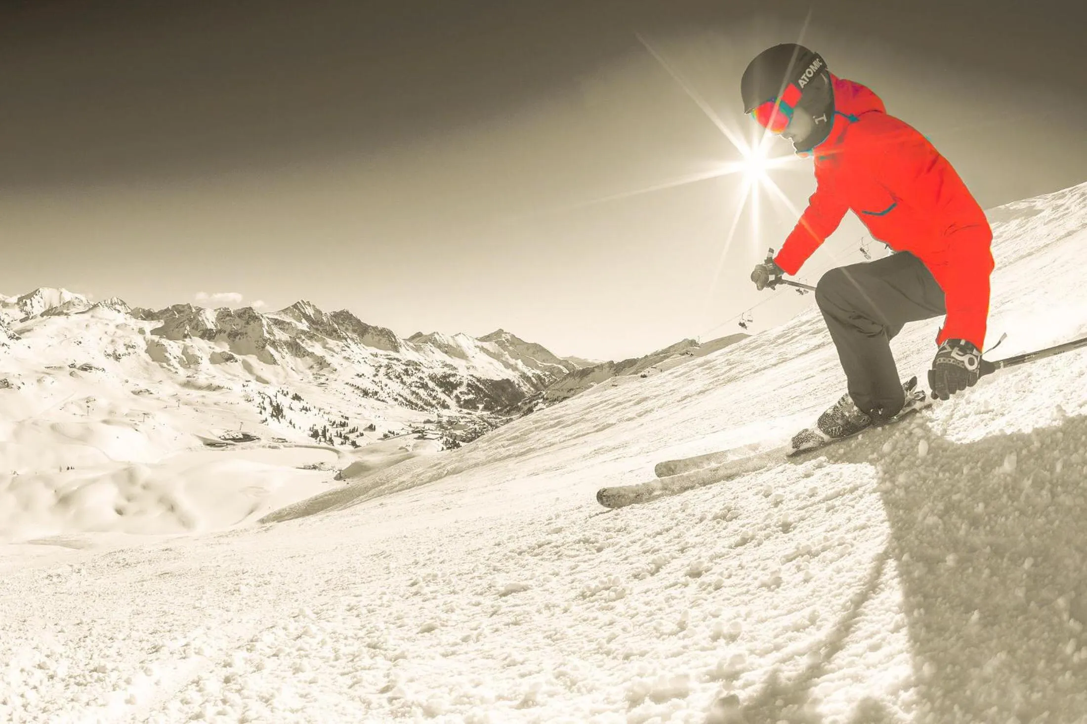 Skiing in Andi's Skihotel