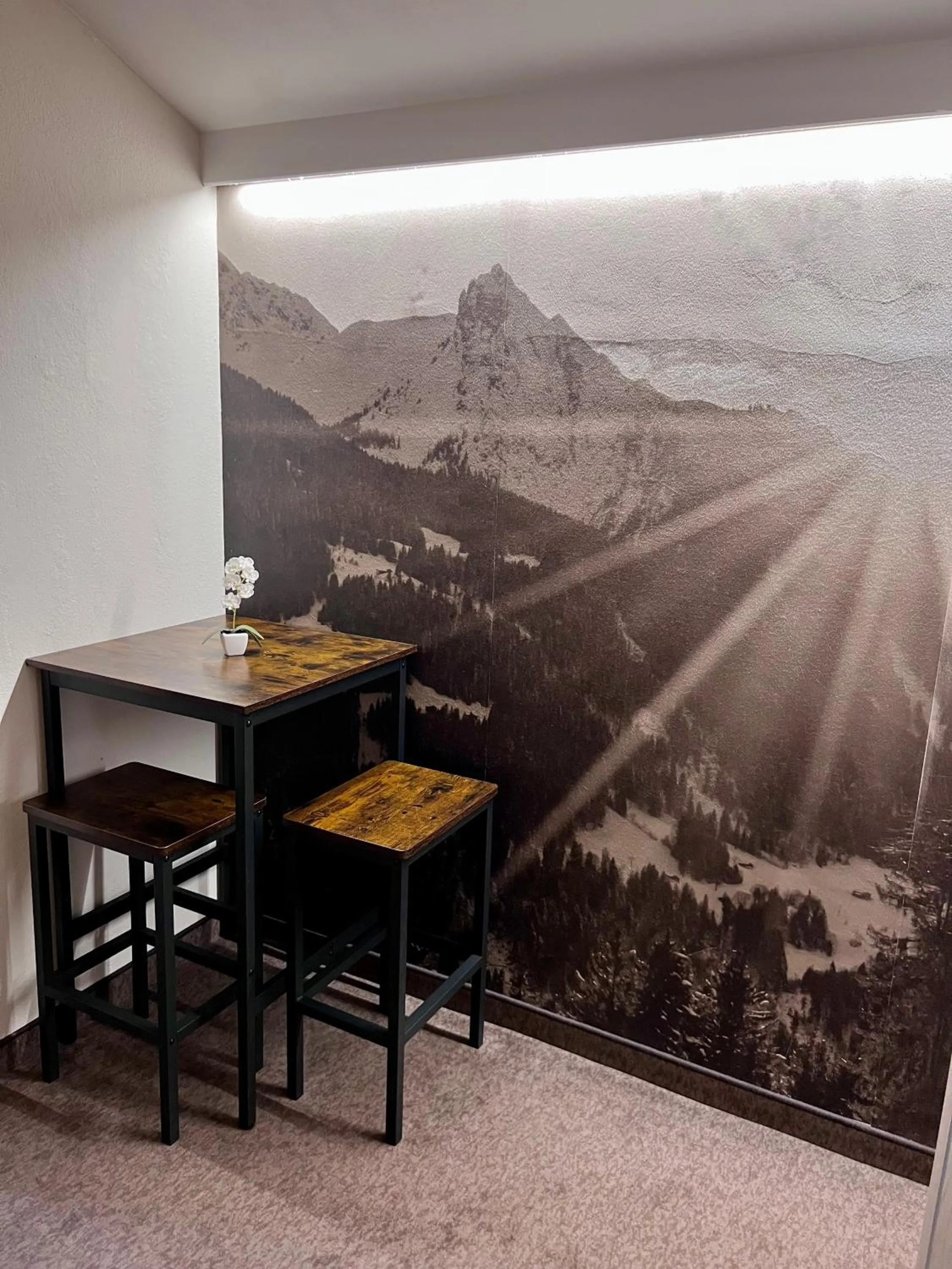 Seating area in Andi's Skihotel