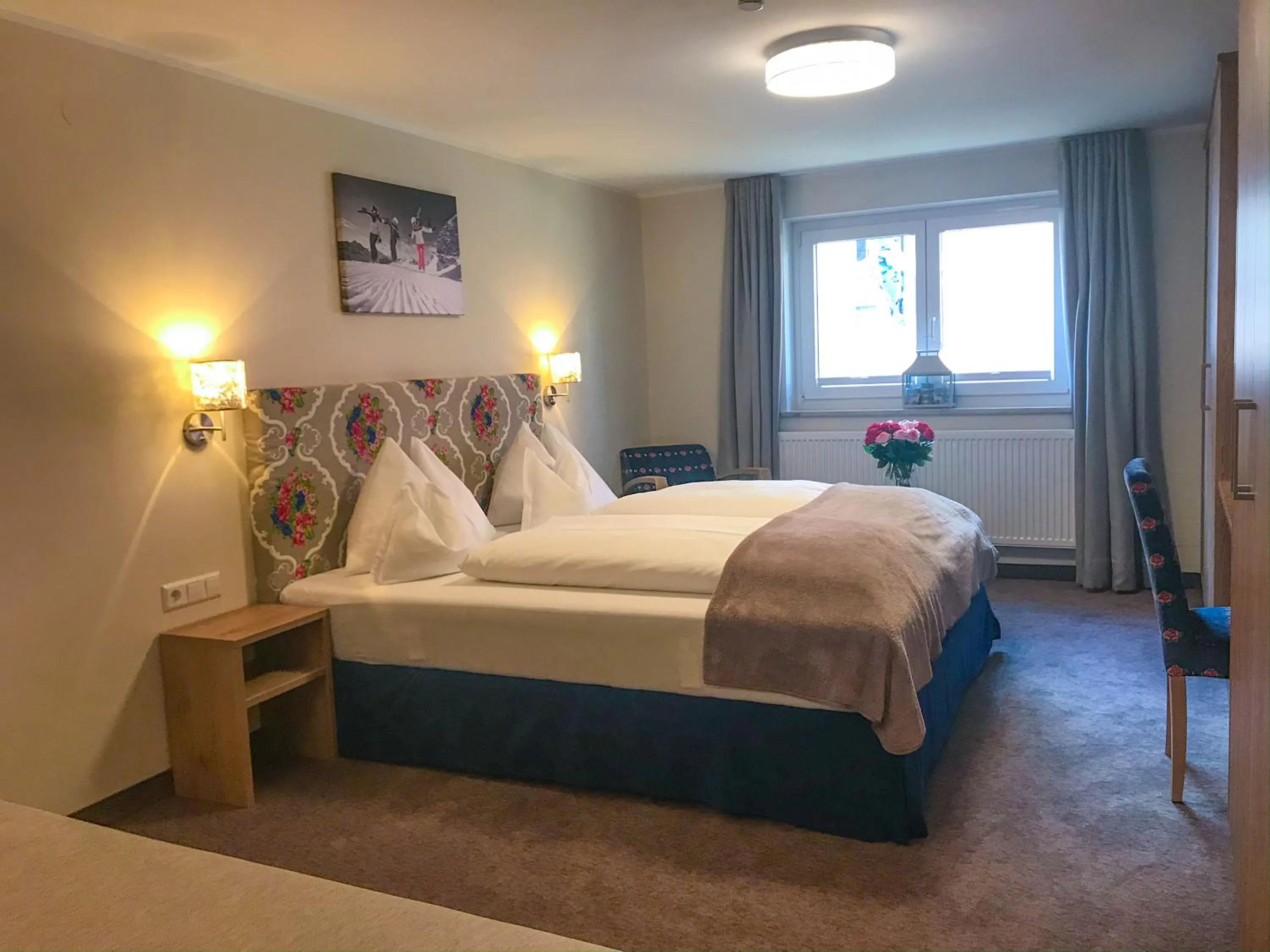 Bed in Andi's Skihotel