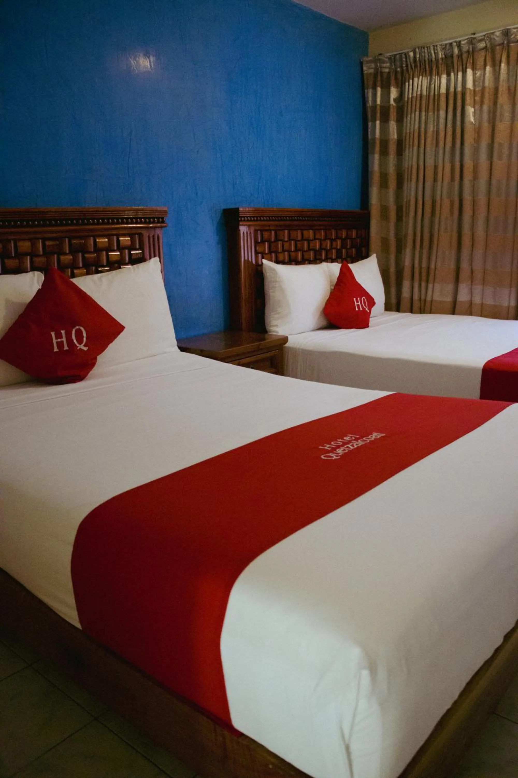 Bed in Hotel Quetzalcóatl