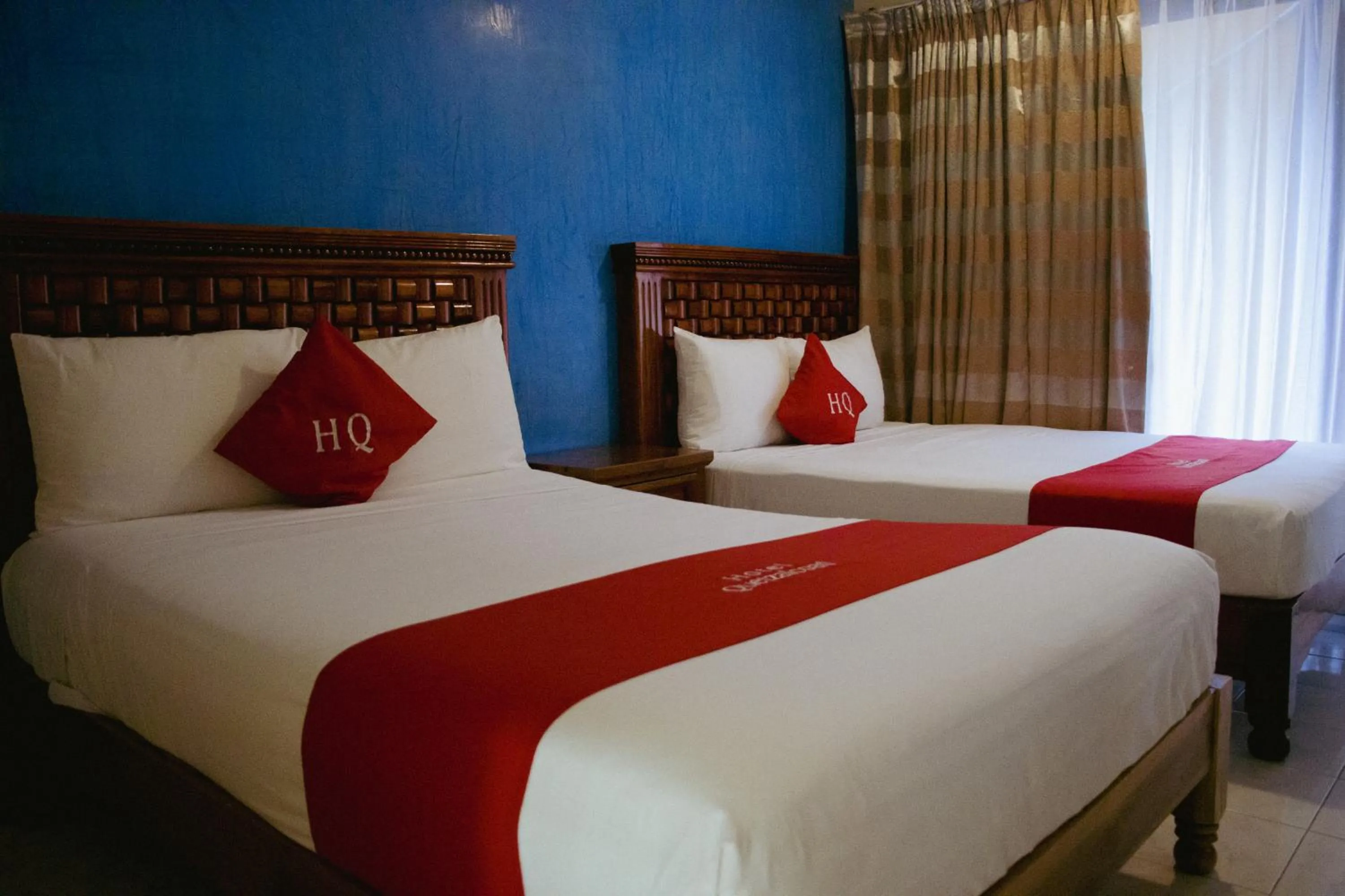 Bed in Hotel Quetzalcóatl