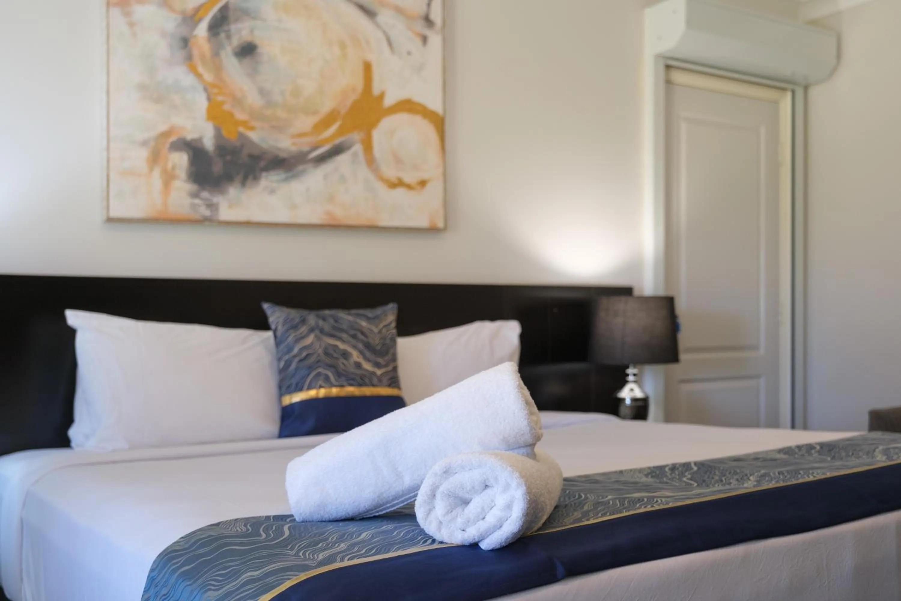 Bed in Stockmans Motel