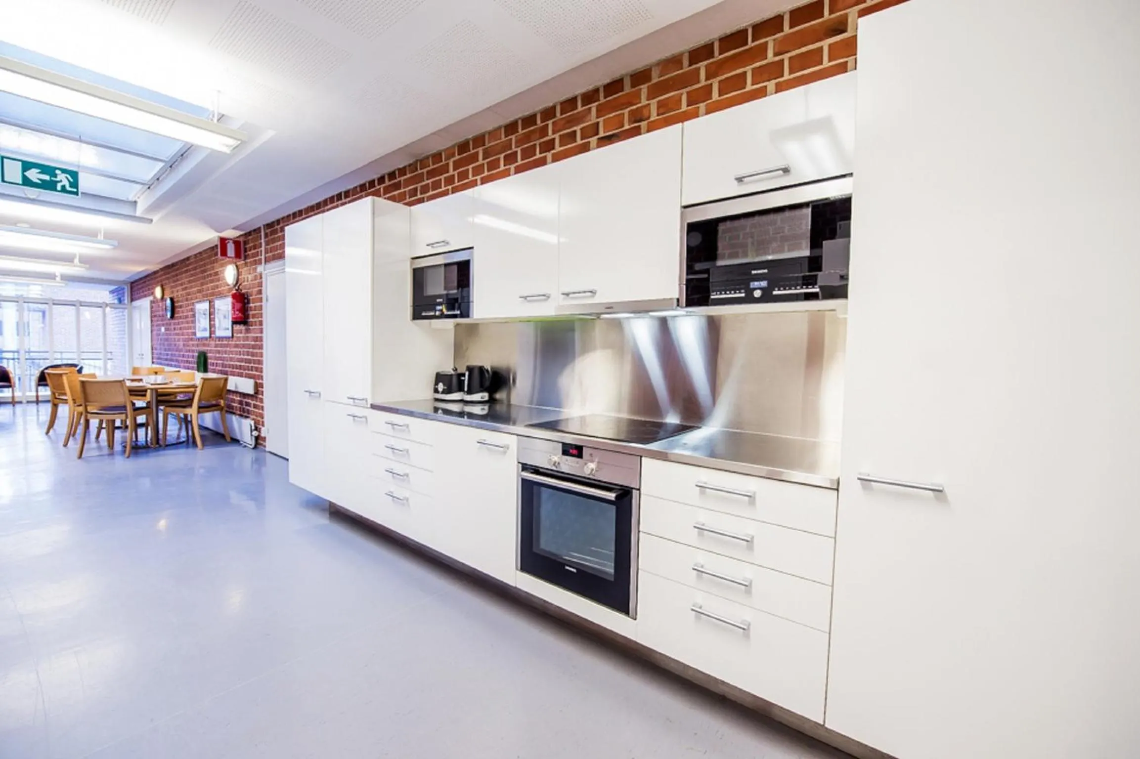 Kitchen or kitchenette in Forenom Hostel Espoo Otaniemi
