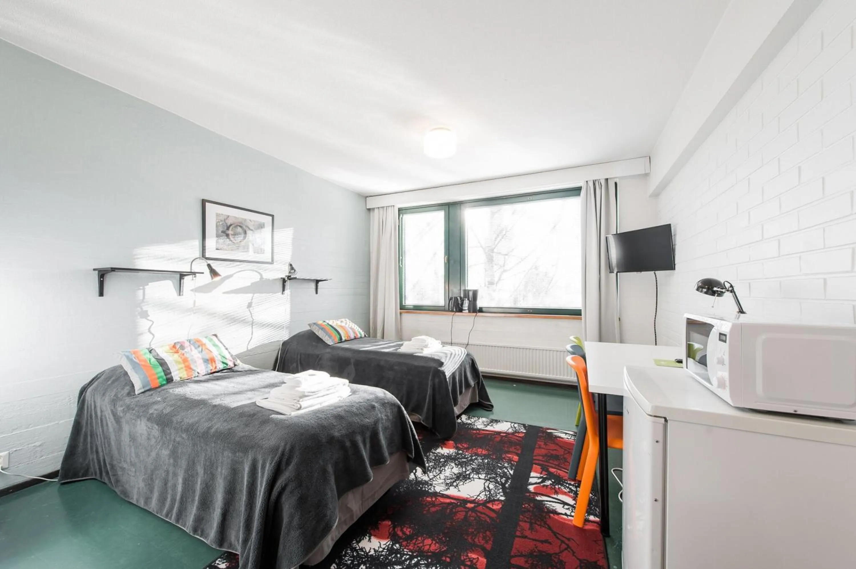 Bedroom, Bed in Forenom Hostel Espoo Otaniemi