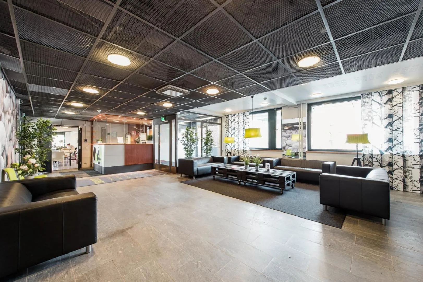 Seating area in Forenom Hostel Espoo Otaniemi