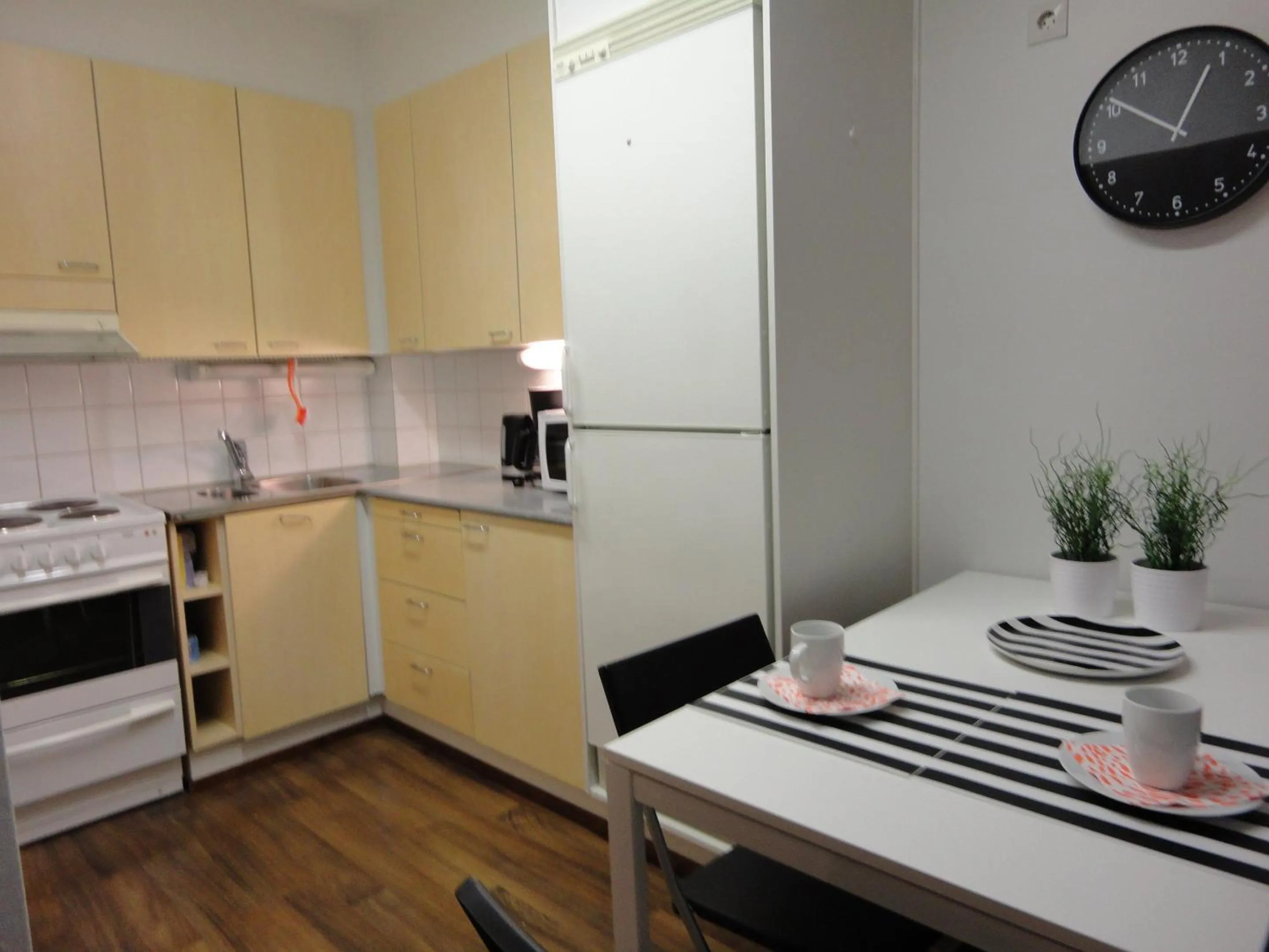 Kitchen or kitchenette in Forenom Hostel Espoo Otaniemi