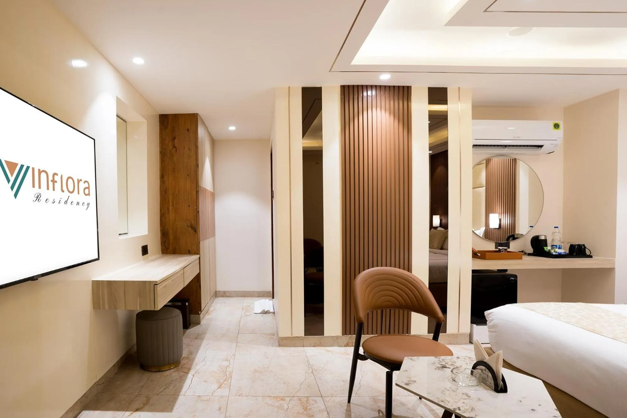 Bed in Oriva Vinflora Residency Nr LV Prasad Hospital Banjara Hills