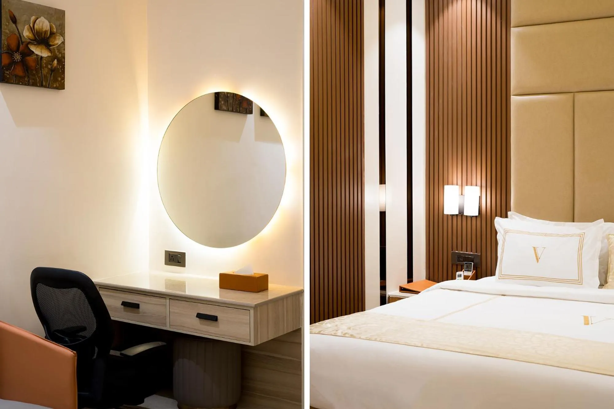 Bed in Oriva Vinflora Residency Nr LV Prasad Hospital Banjara Hills