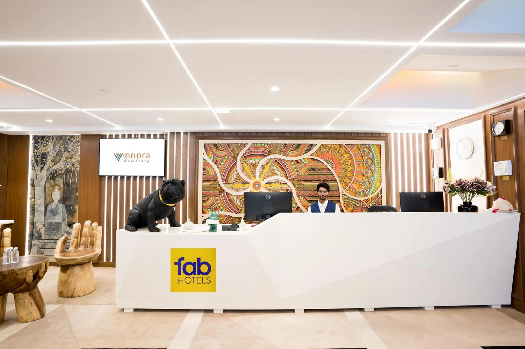 Lobby or reception in Oriva Vinflora Residency Nr LV Prasad Hospital Banjara Hills