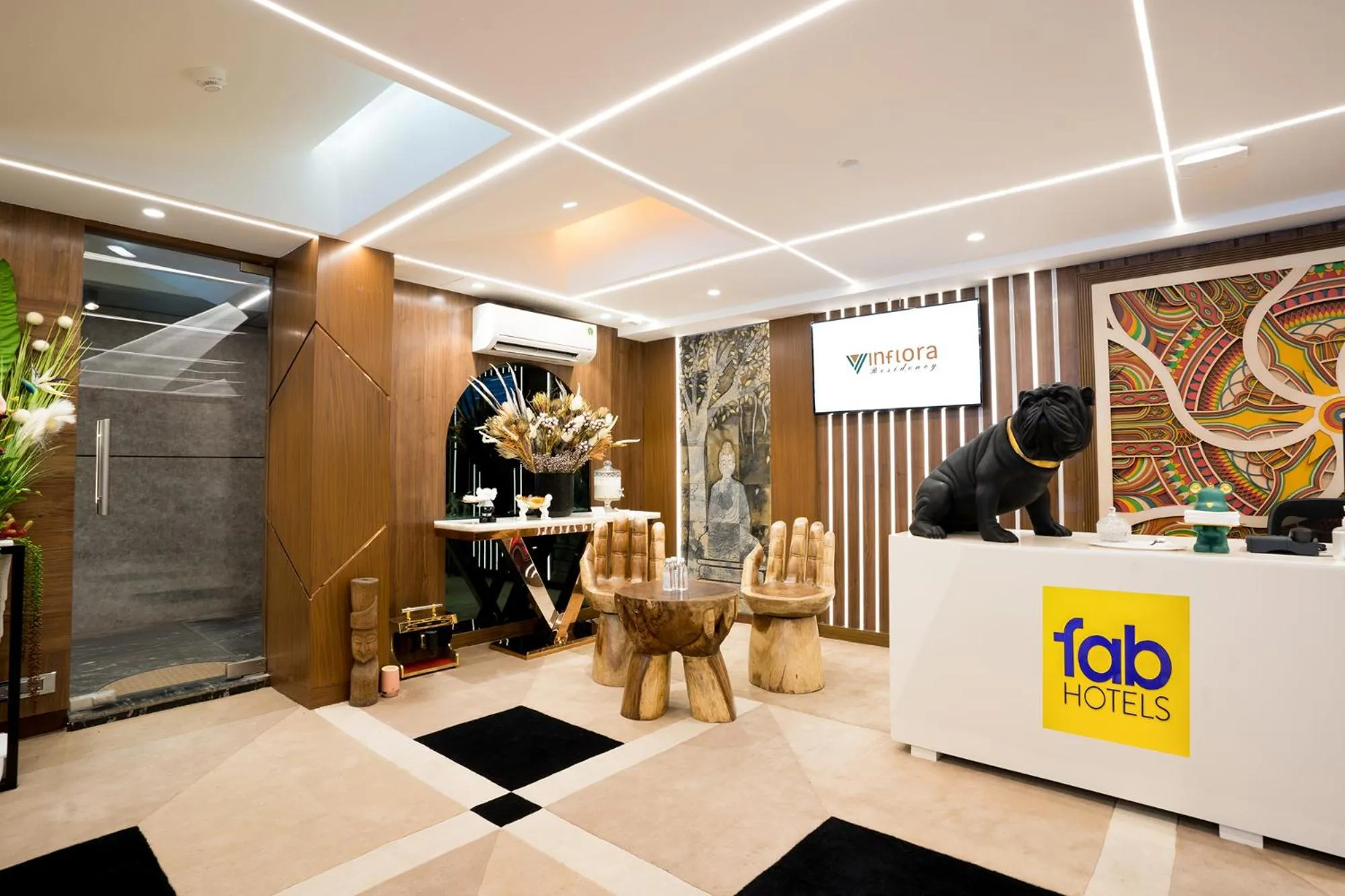 Lobby or reception in Oriva Vinflora Residency Nr LV Prasad Hospital Banjara Hills