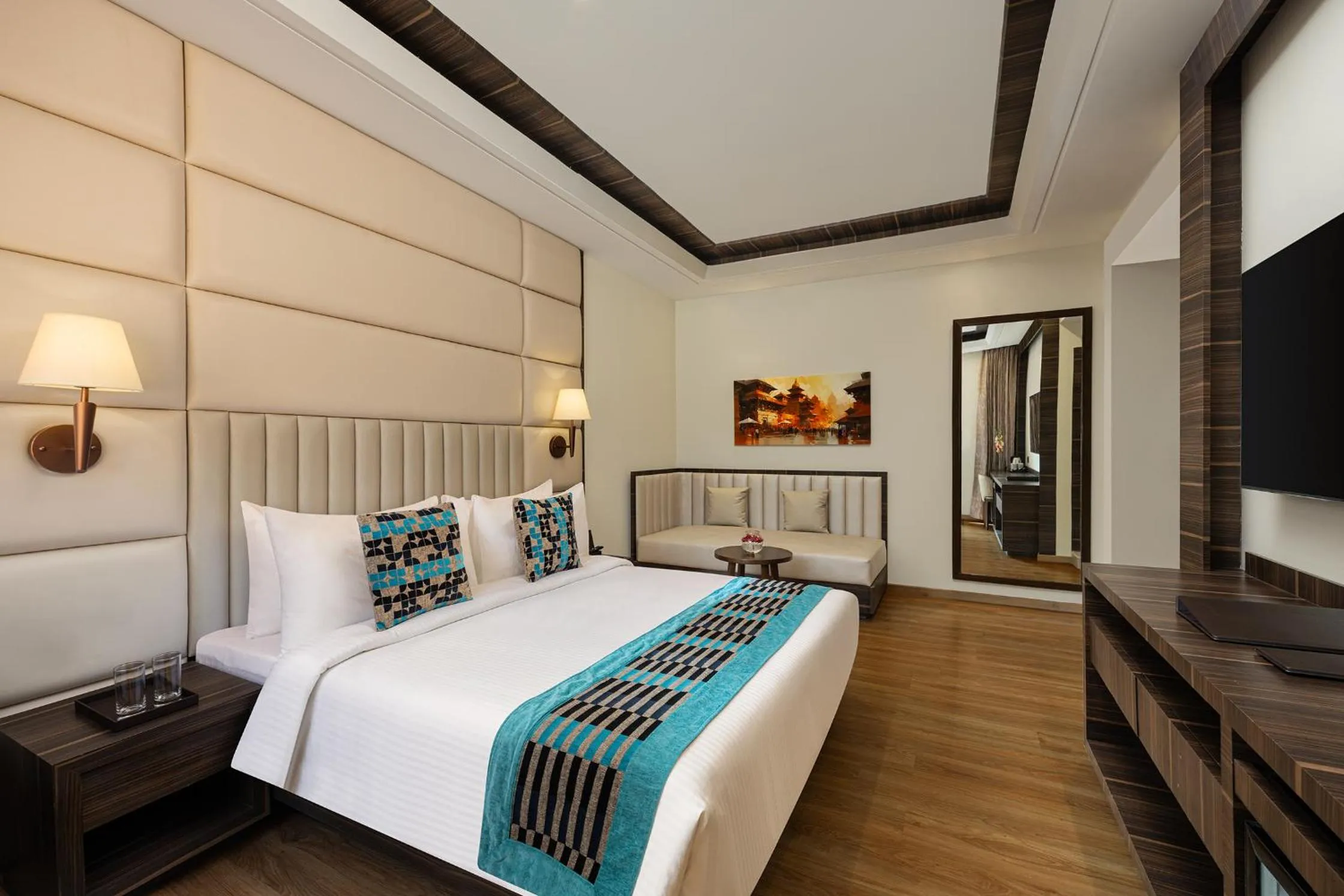 Bedroom, Bed in Fortune Resort & Wellness Spa Bhaktapur, Nepal - Member ITC Hotels' Group