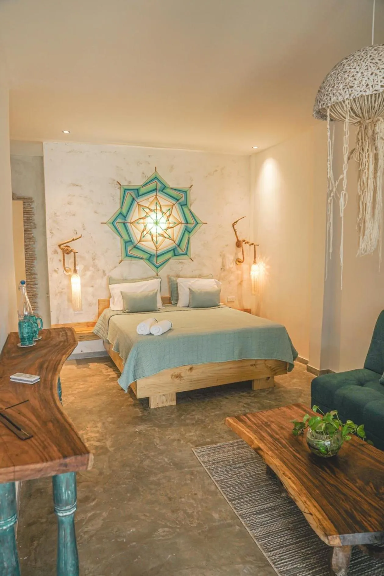 Bed in Namaste Beach Club & Hotel