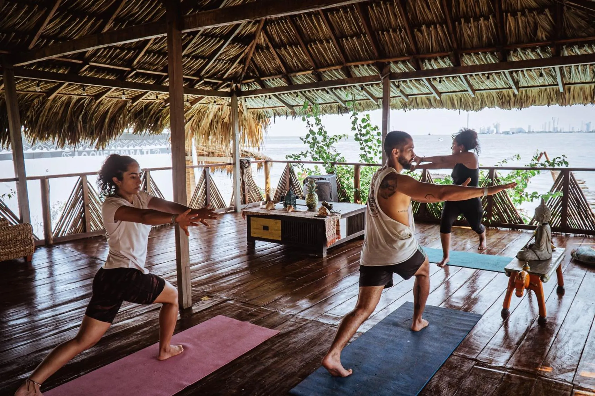 People in Namaste Beach Club & Hotel