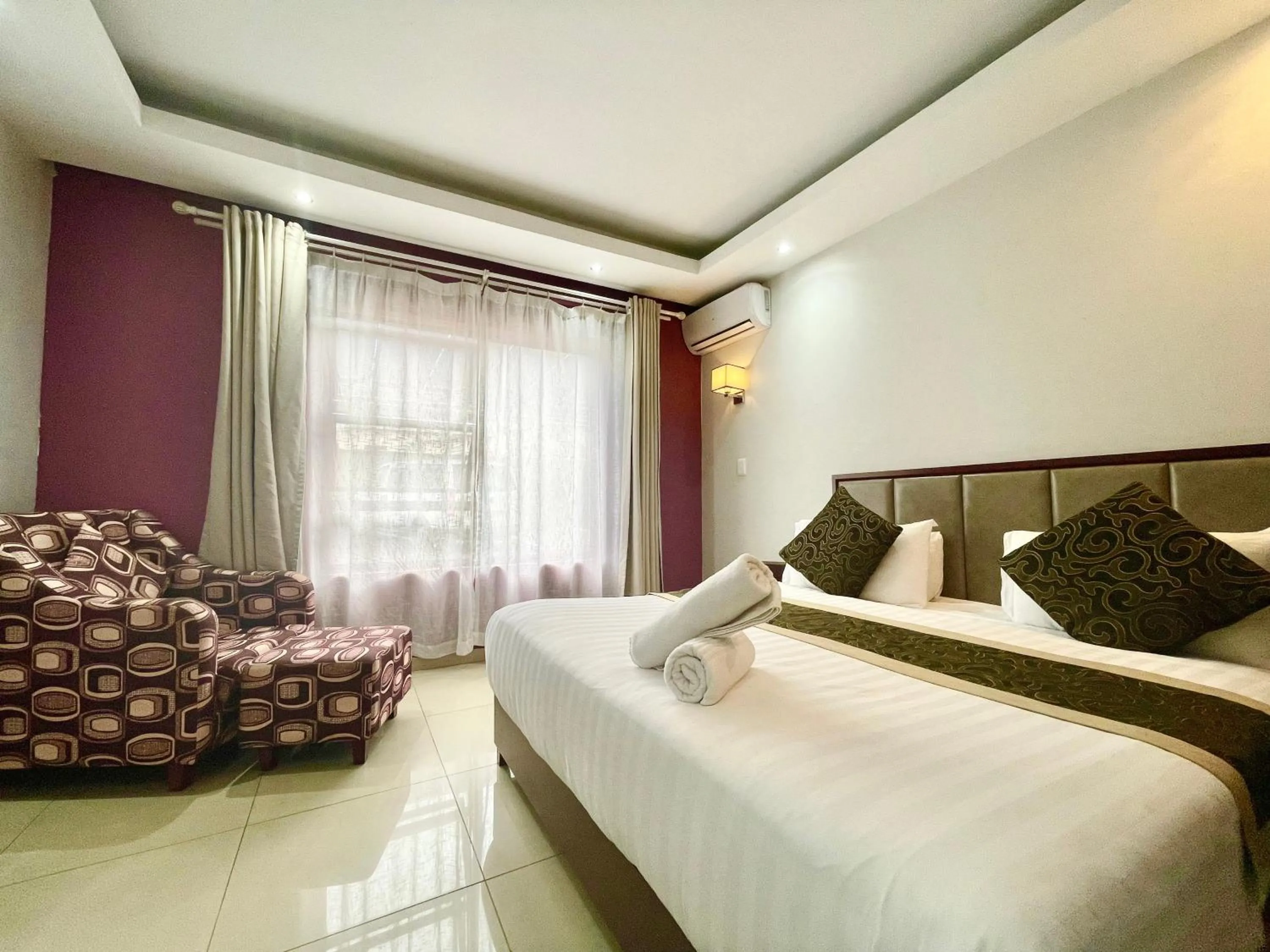 Bed in Azinnia Rivonia Guest House