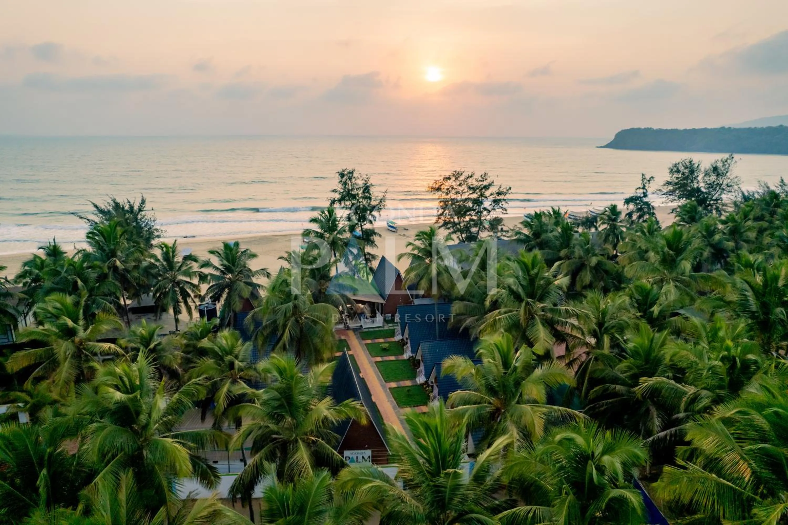Natural landscape in Agonda Palm Beach Resort