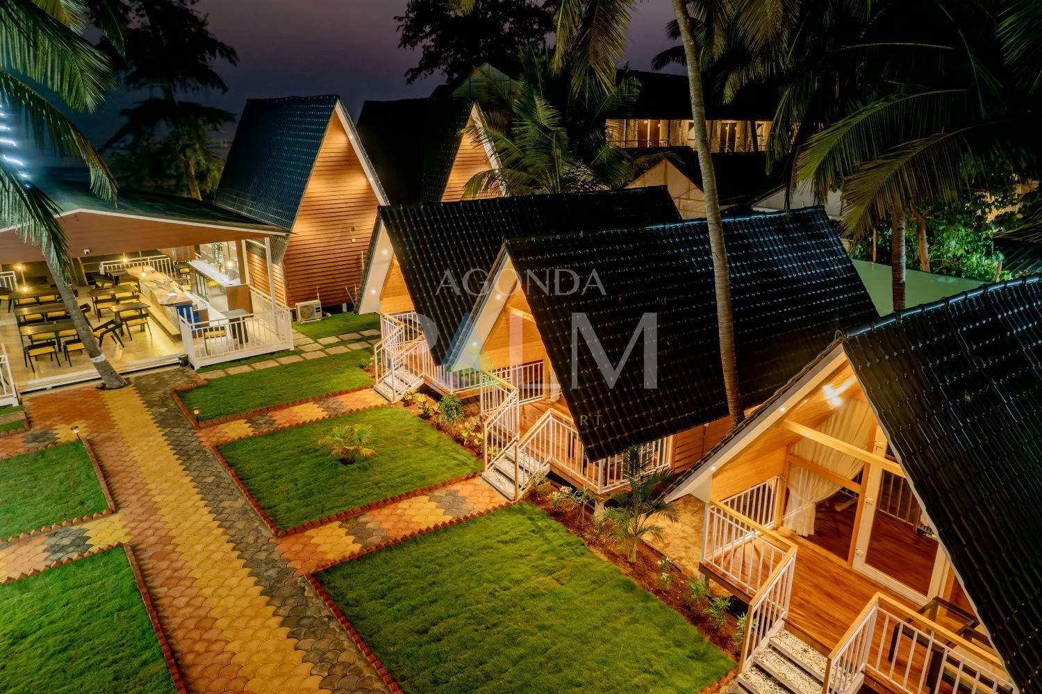 Property building in Agonda Palm Beach Resort