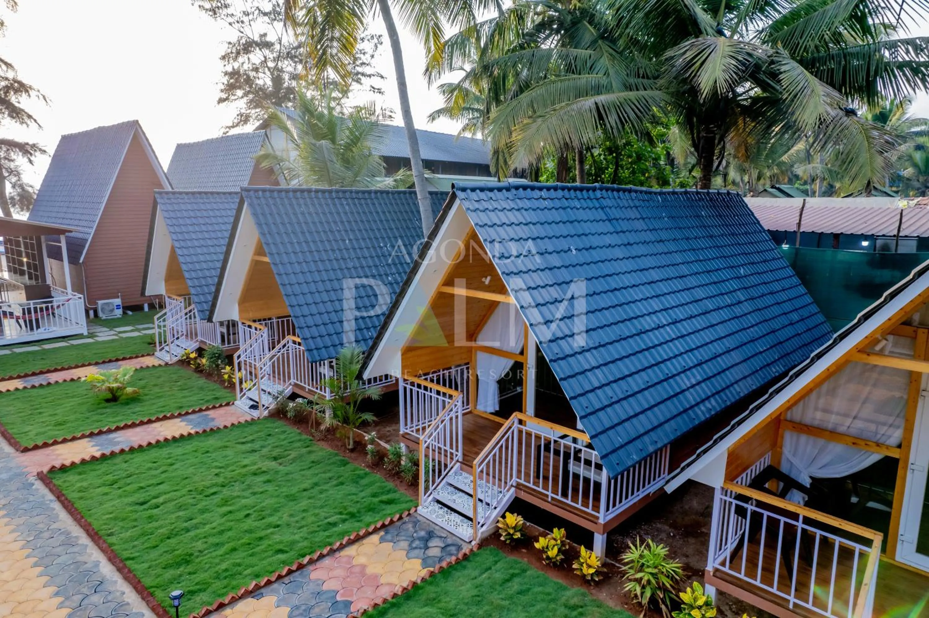 Property building in Agonda Palm Beach Resort