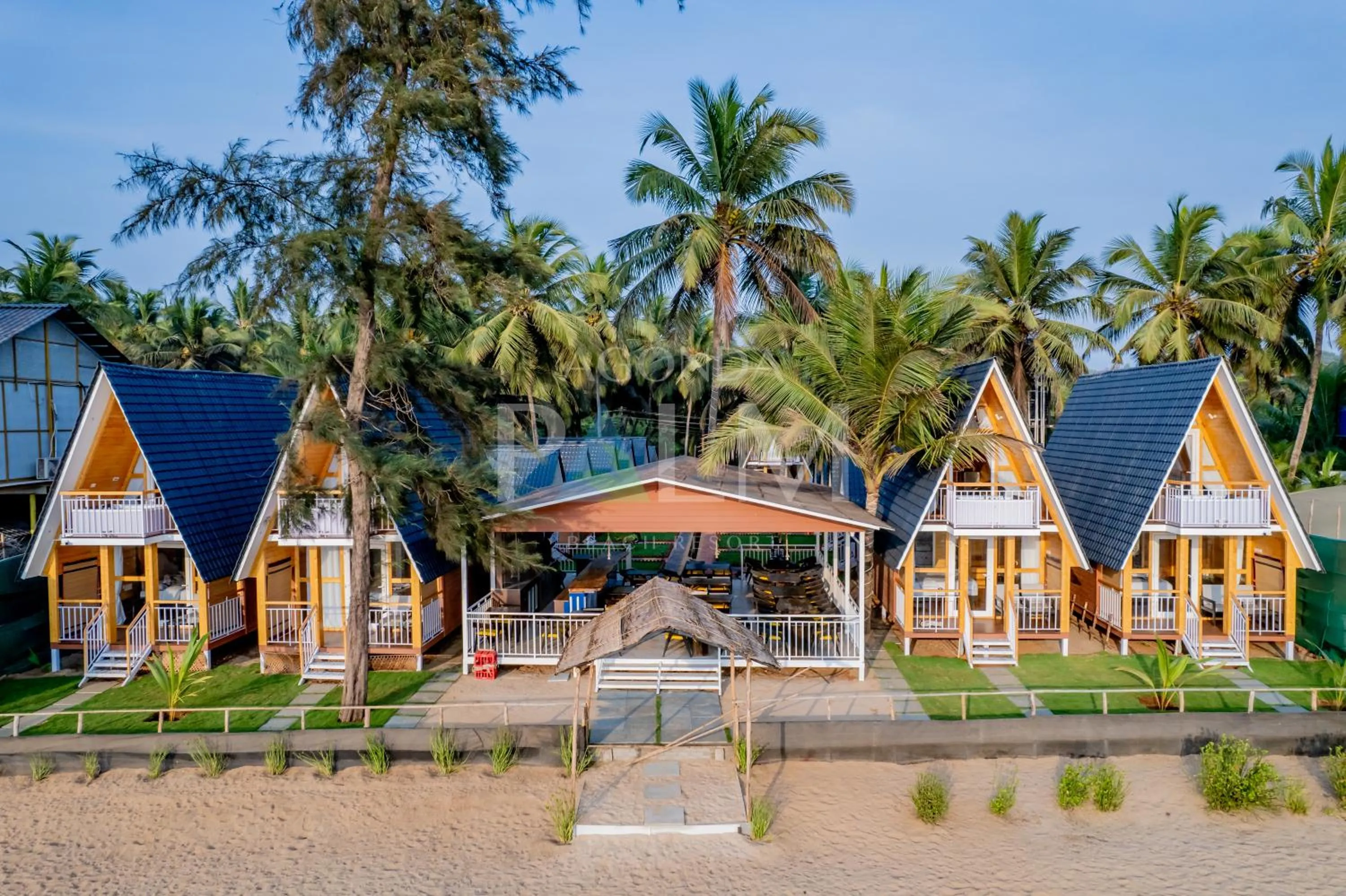 Property building in Agonda Palm Beach Resort