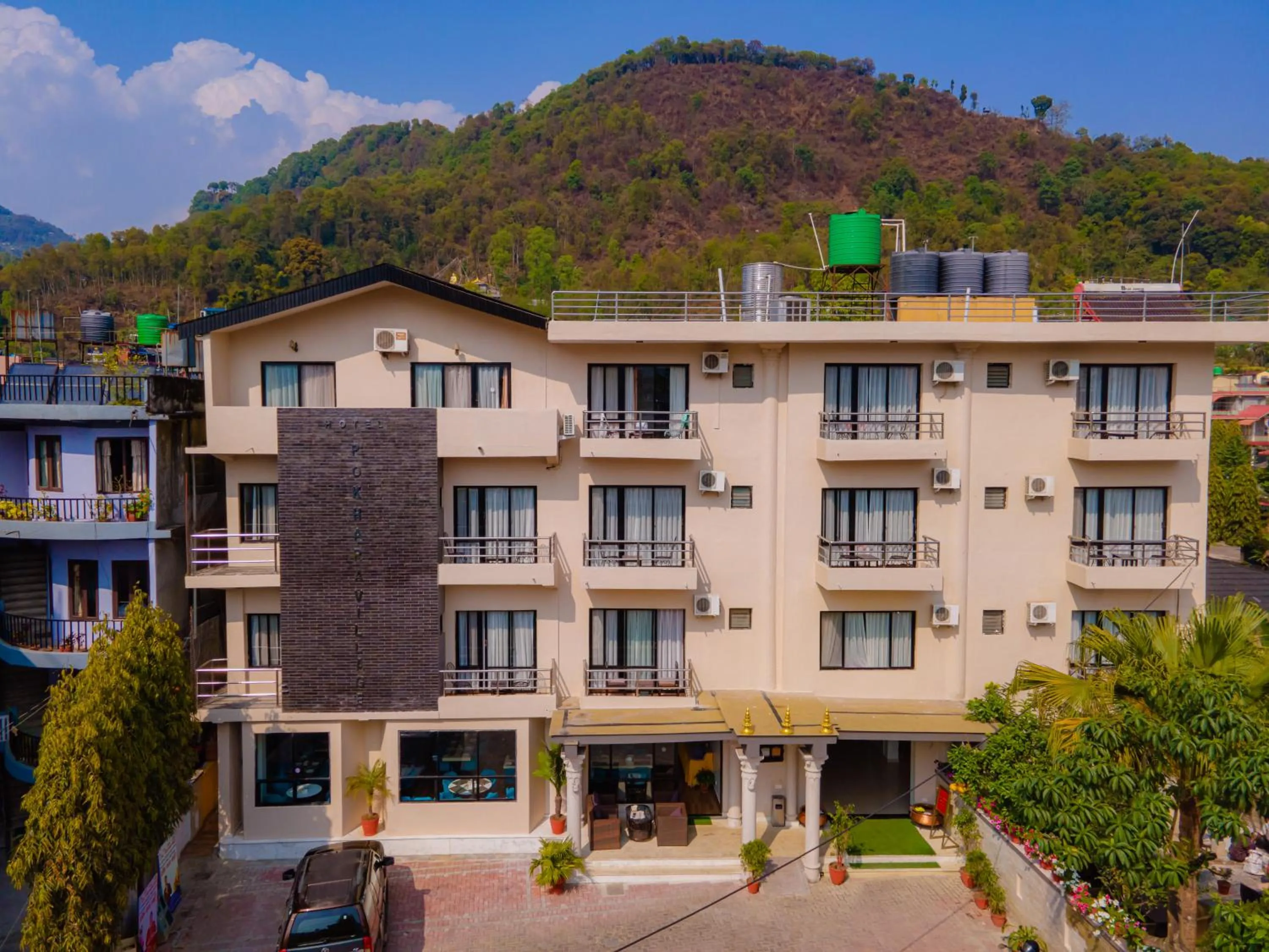 Property building in Hotel Pokhara Village & SPA