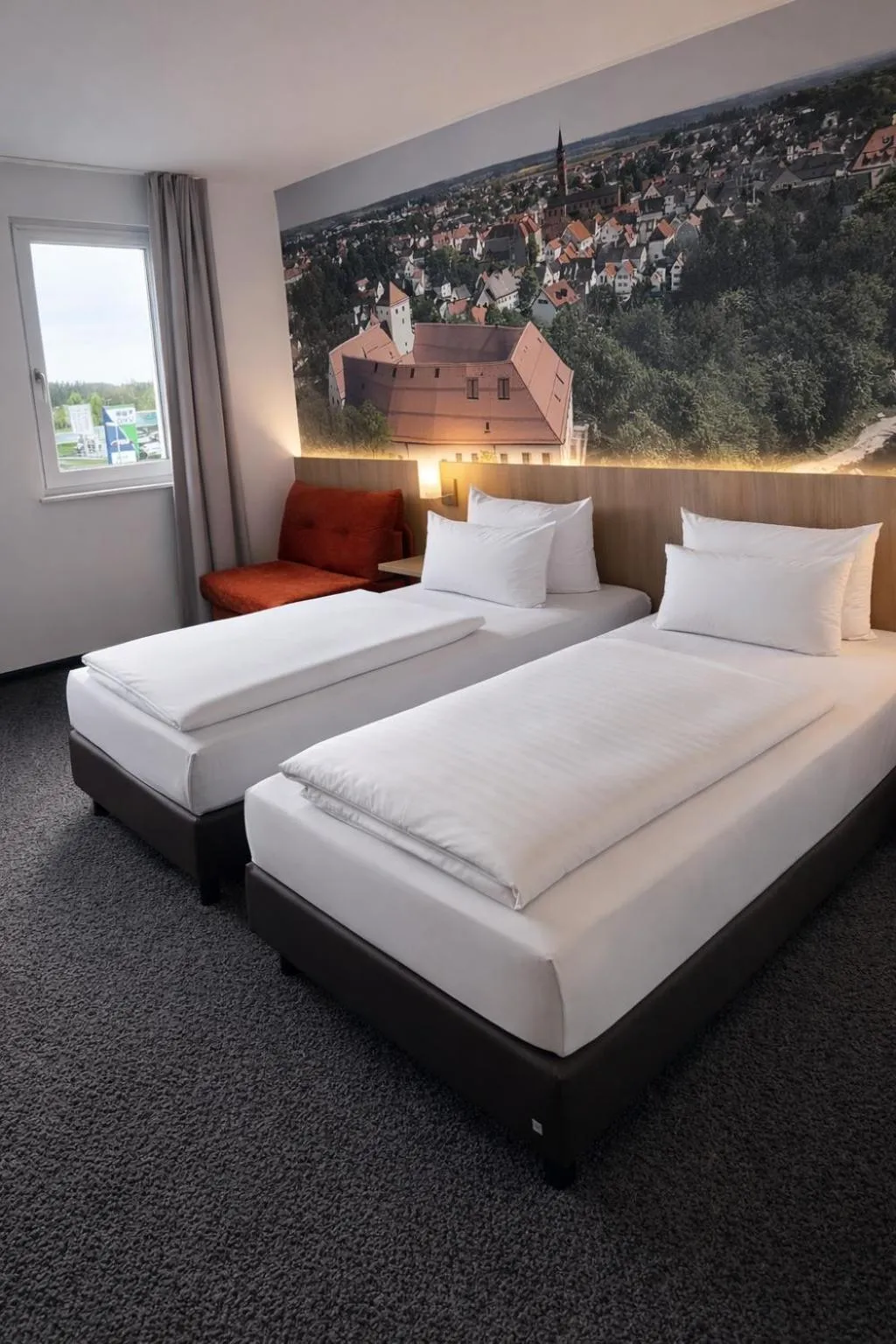Bed in Euro Hotel Friedberg