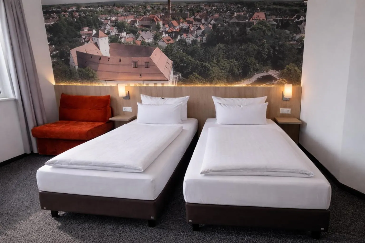 Bed in Euro Hotel Friedberg