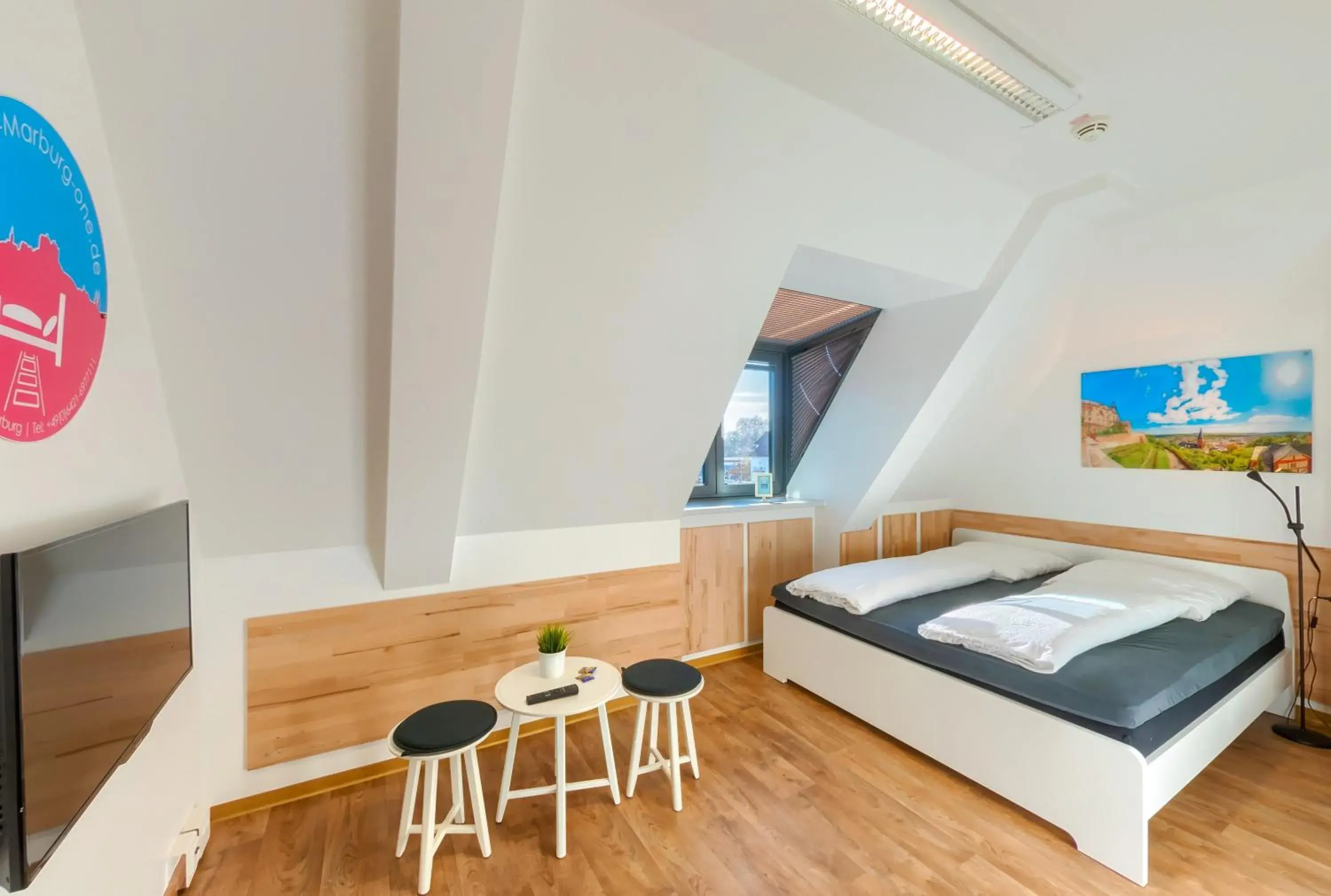 Double Room with Shared Bathroom in Hostel-Marburg-one Double Room with Shared Bathroom in Hostel-Marburg-one