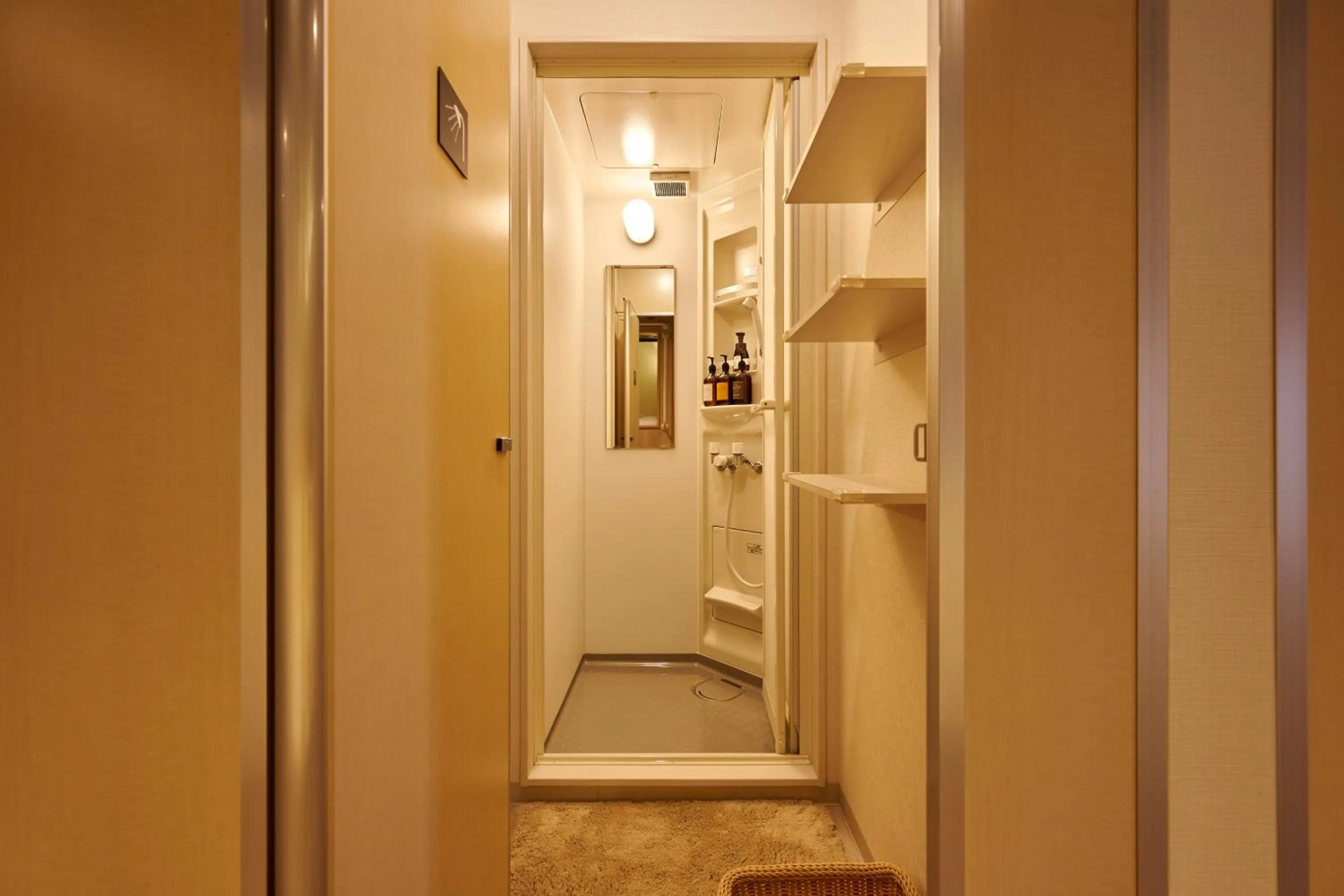 Bathroom in CAPSULE HOTEL CONTINUE NijojoKita