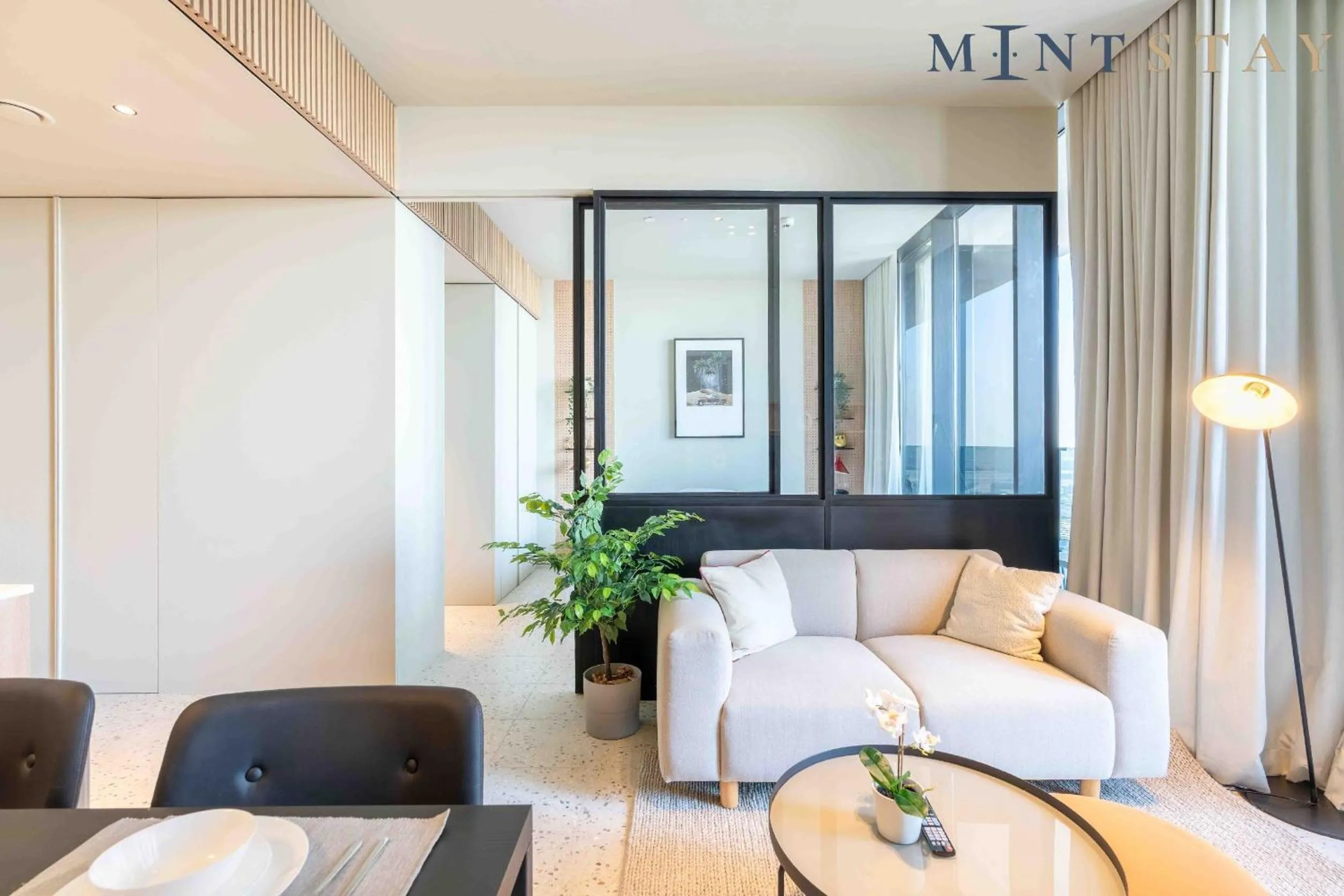 Bed in Upside Living, Business Bay Dubai - Mint Stay