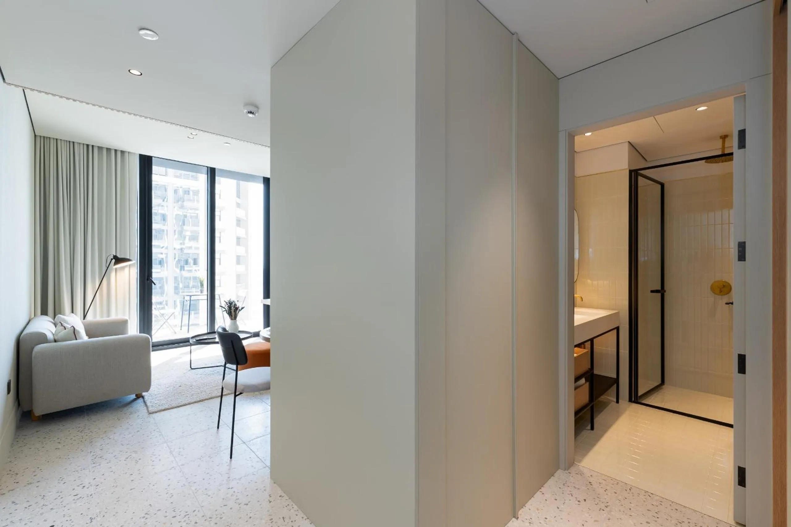 Bed in Upside Living, Business Bay Dubai - Mint Stay