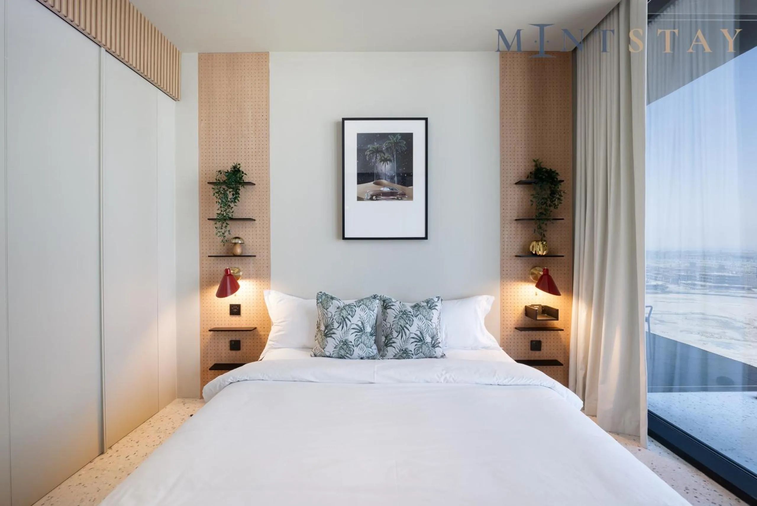 Bed in Upside Living, Business Bay Dubai - Mint Stay