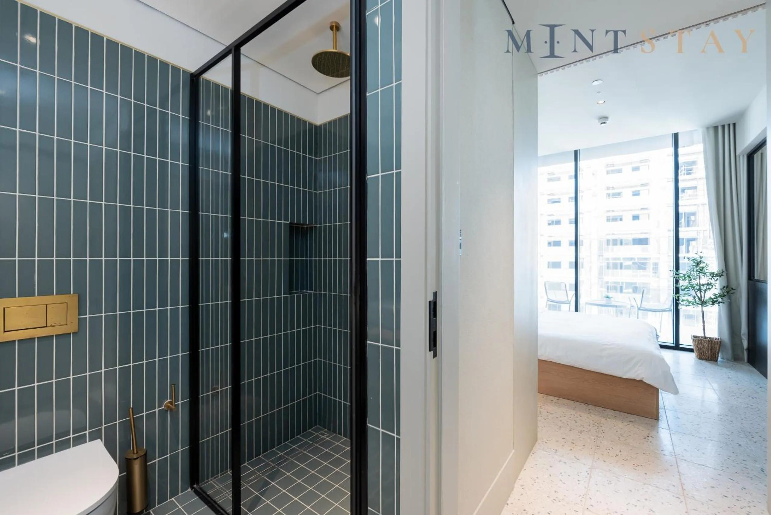 Bed in Upside Living, Business Bay Dubai - Mint Stay