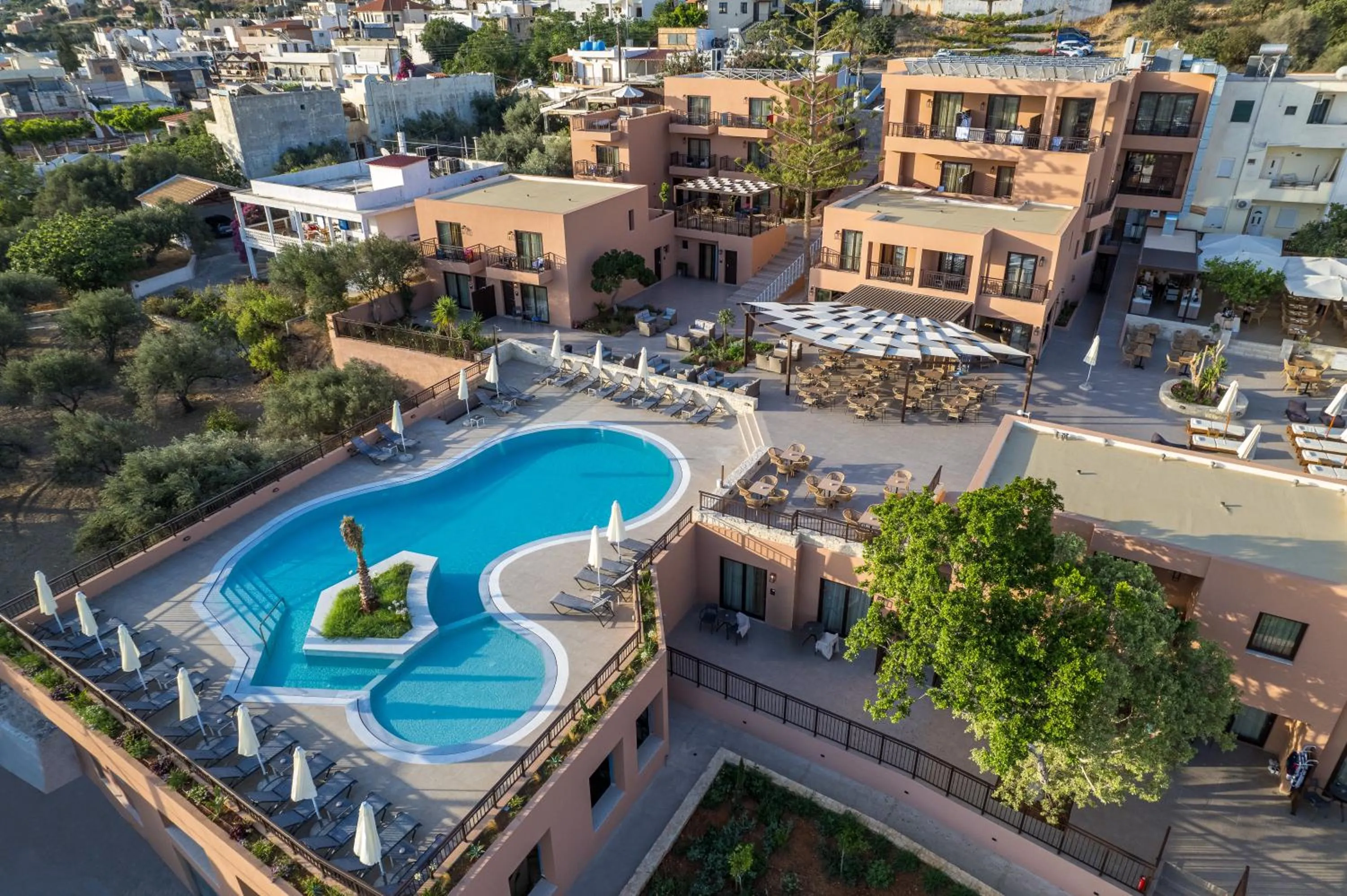 Bird's eye view in Hotel Pyriá