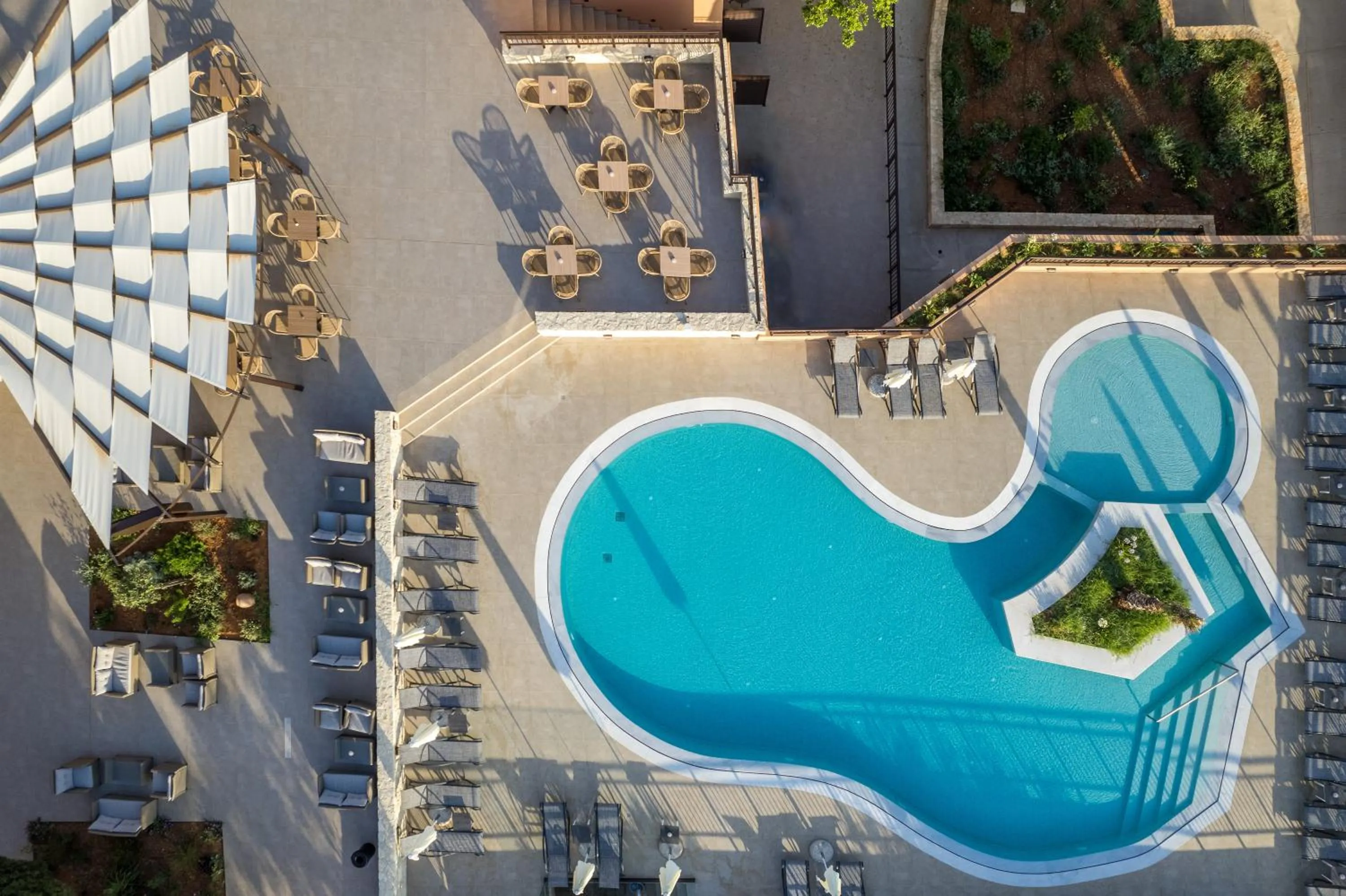 Bird's eye view in Hotel Pyriá