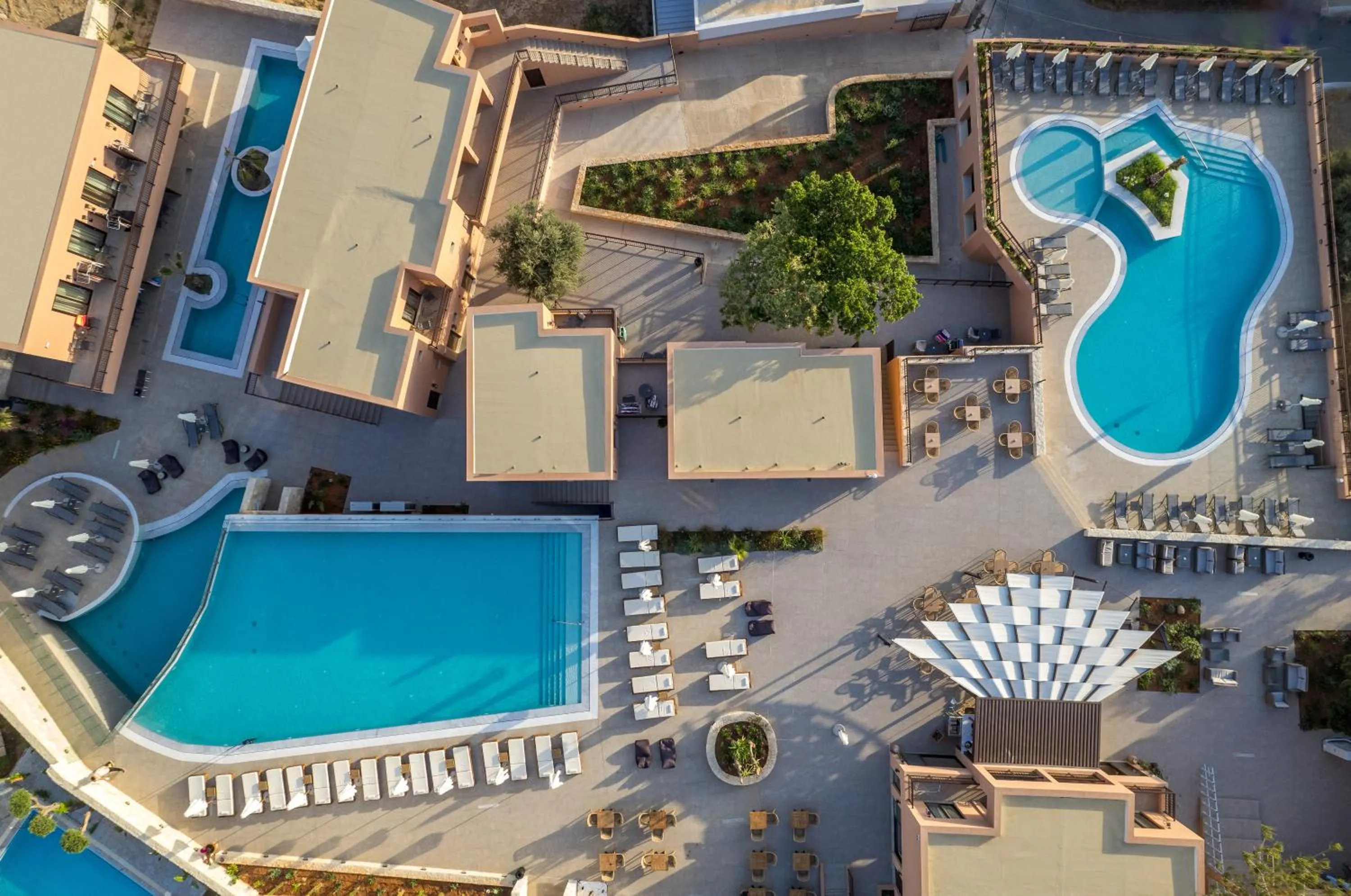 Bird's eye view in Hotel Pyriá