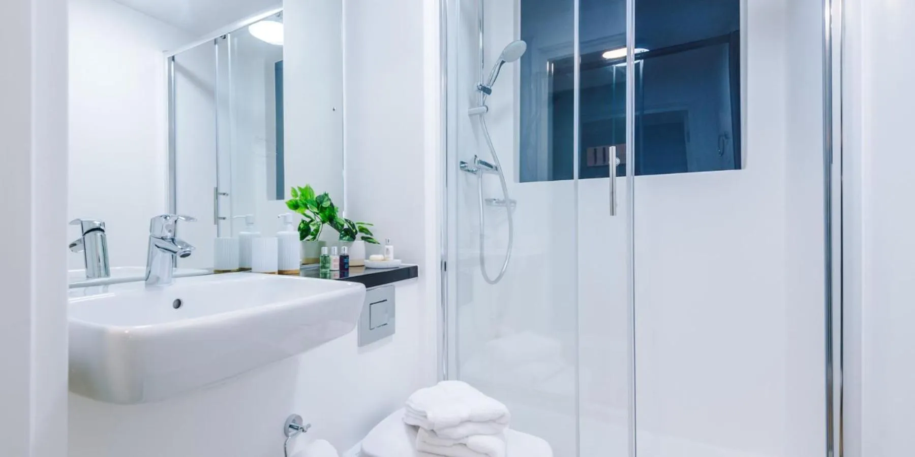 Shower in City Studios, Preston