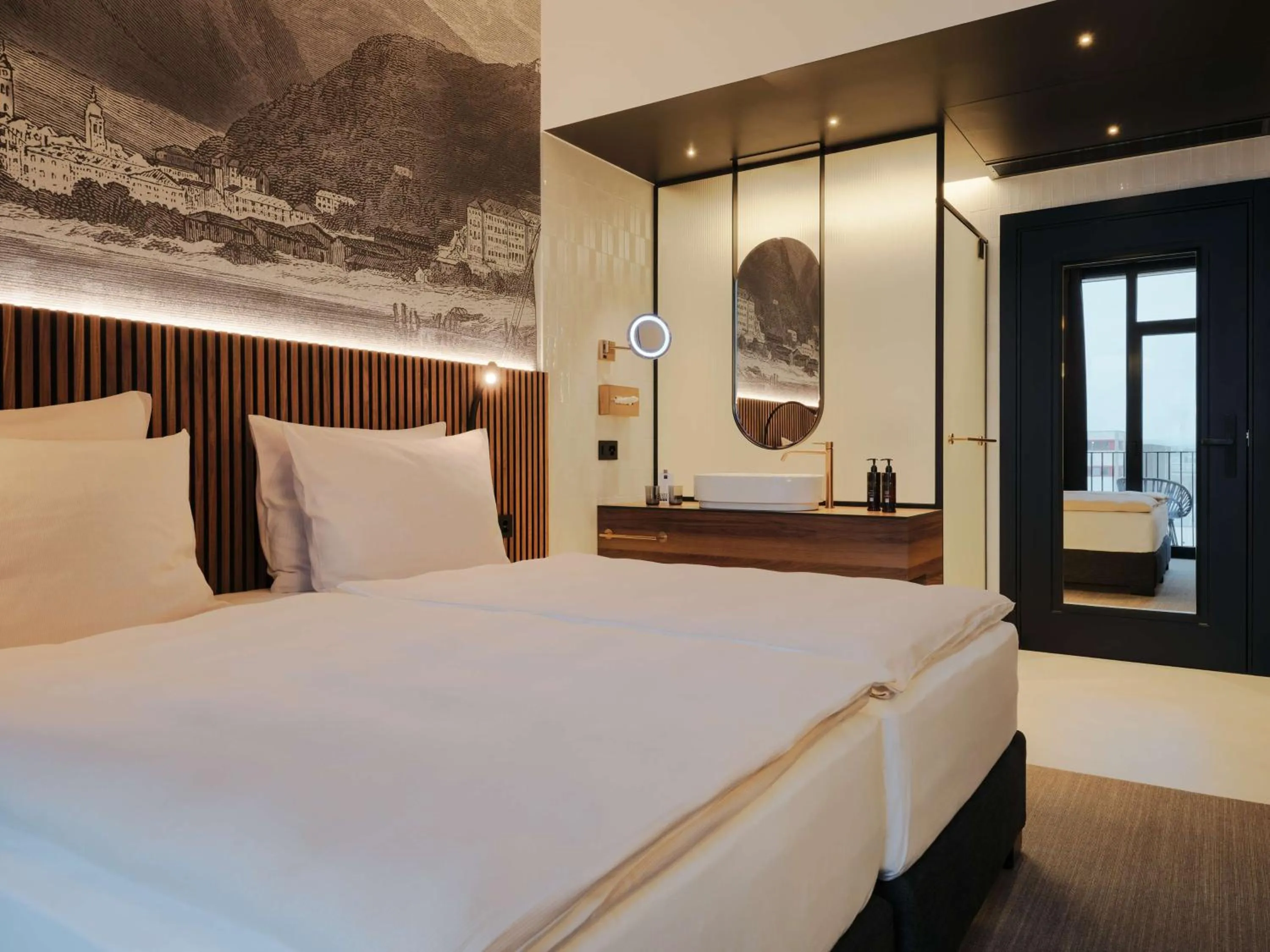 Bedroom, Bed in Dorint Resort & Spa Locarno-Riazzino