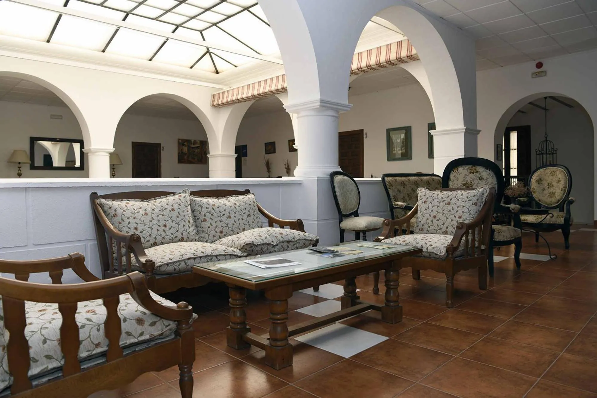 Seating area in Casa de los Acacio