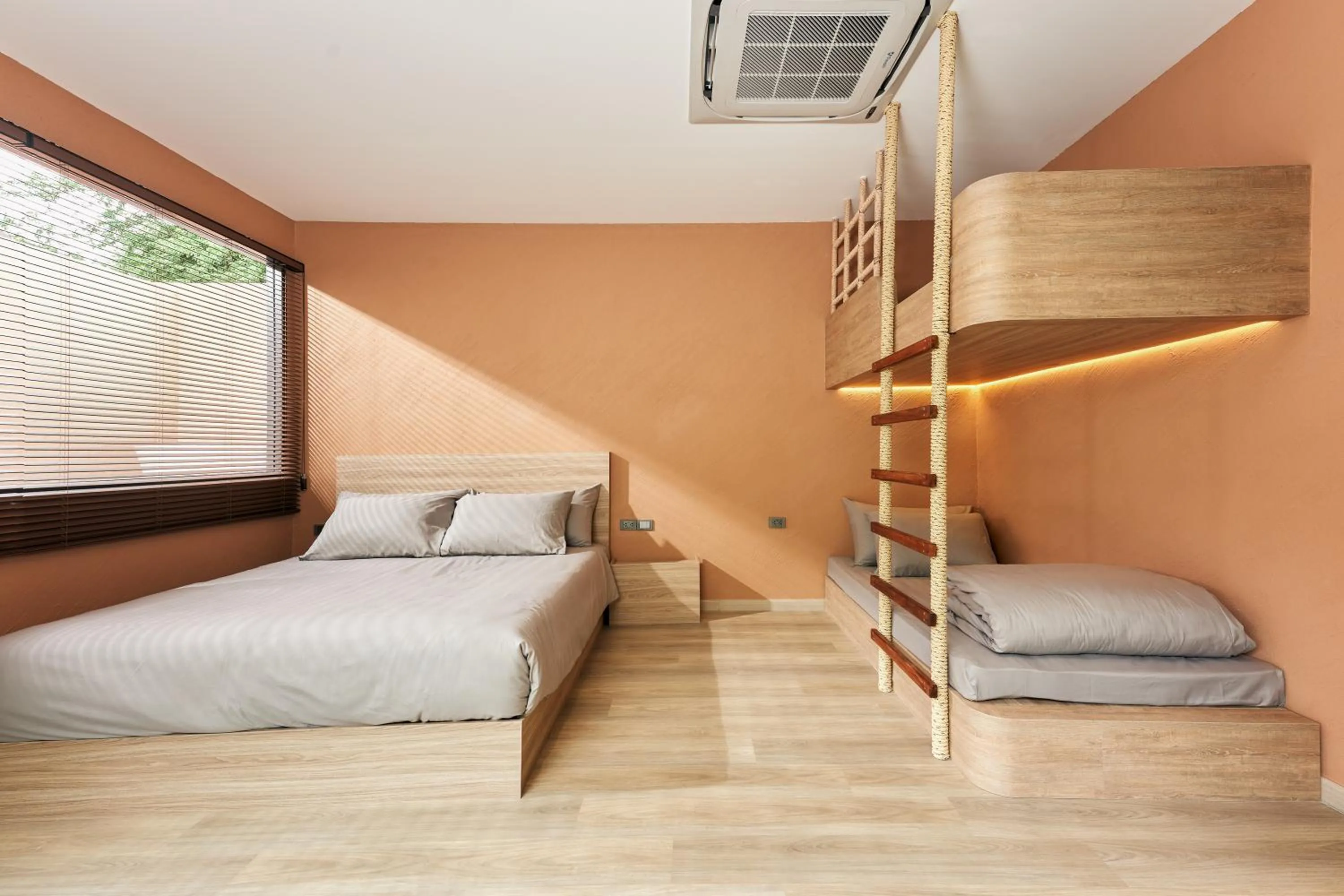 Bedroom, Bed in Baan Rai Santisuk