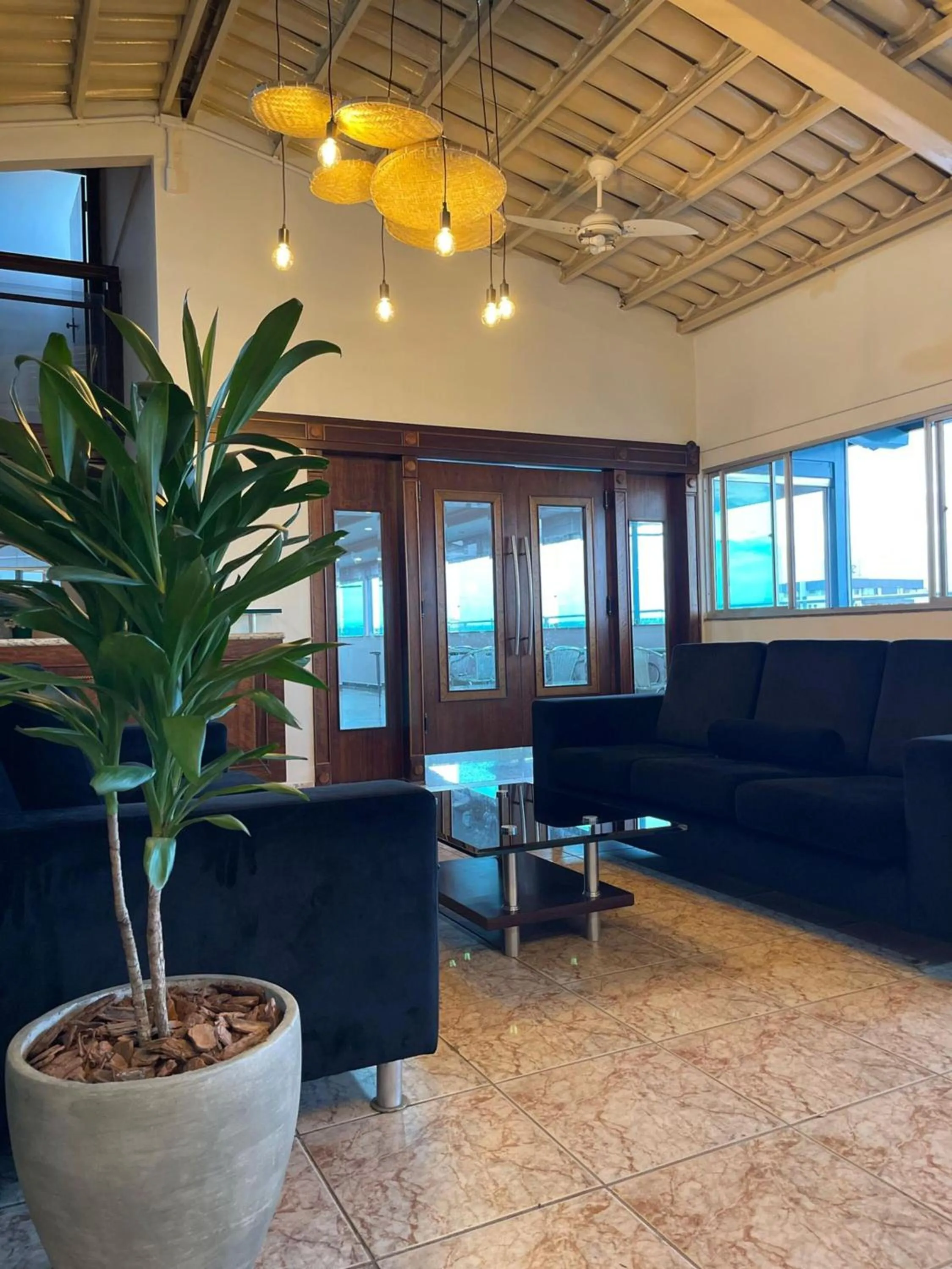 Seating area in Abbas Hotel