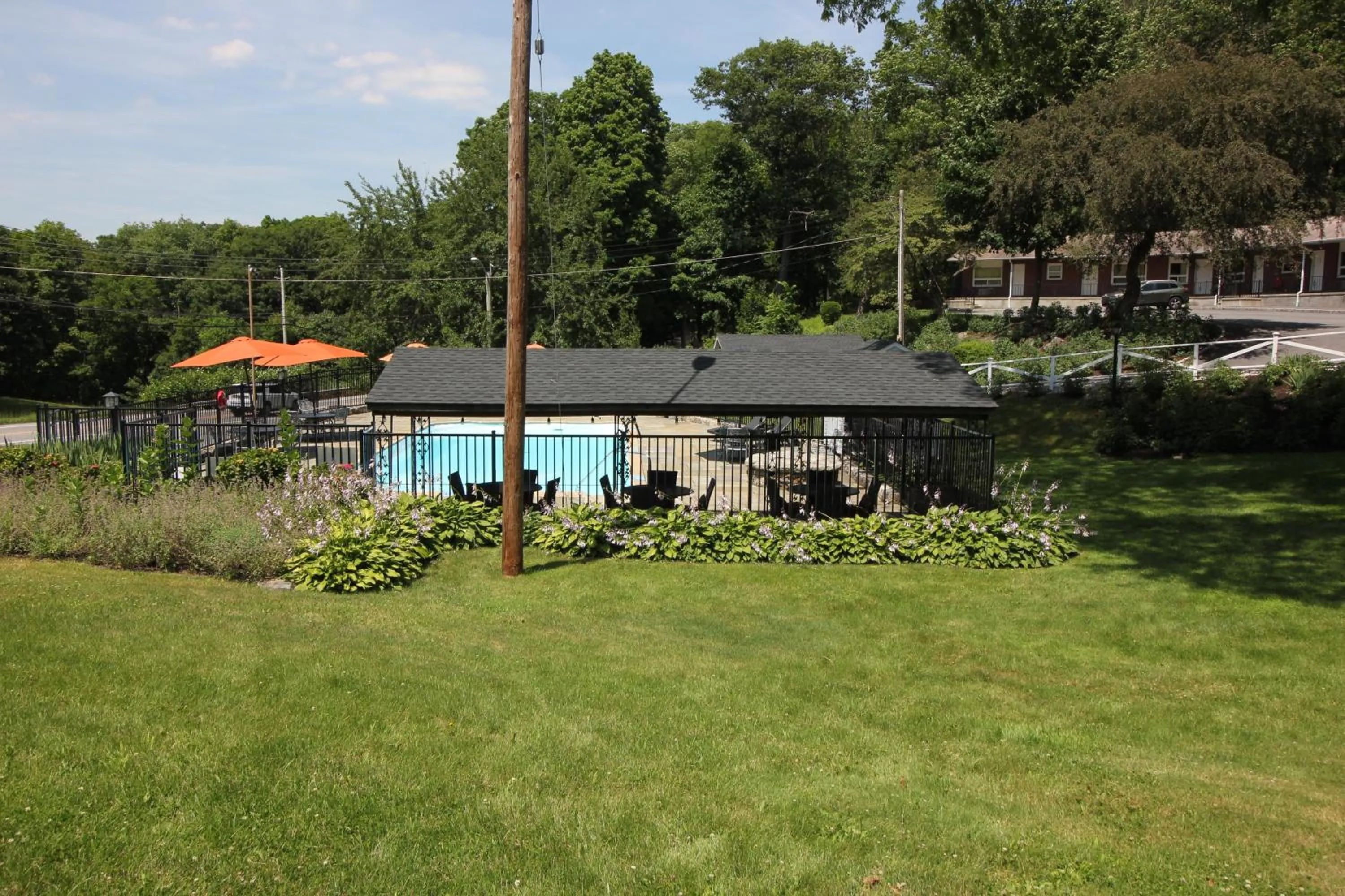 Garden view in Heidi's Inn