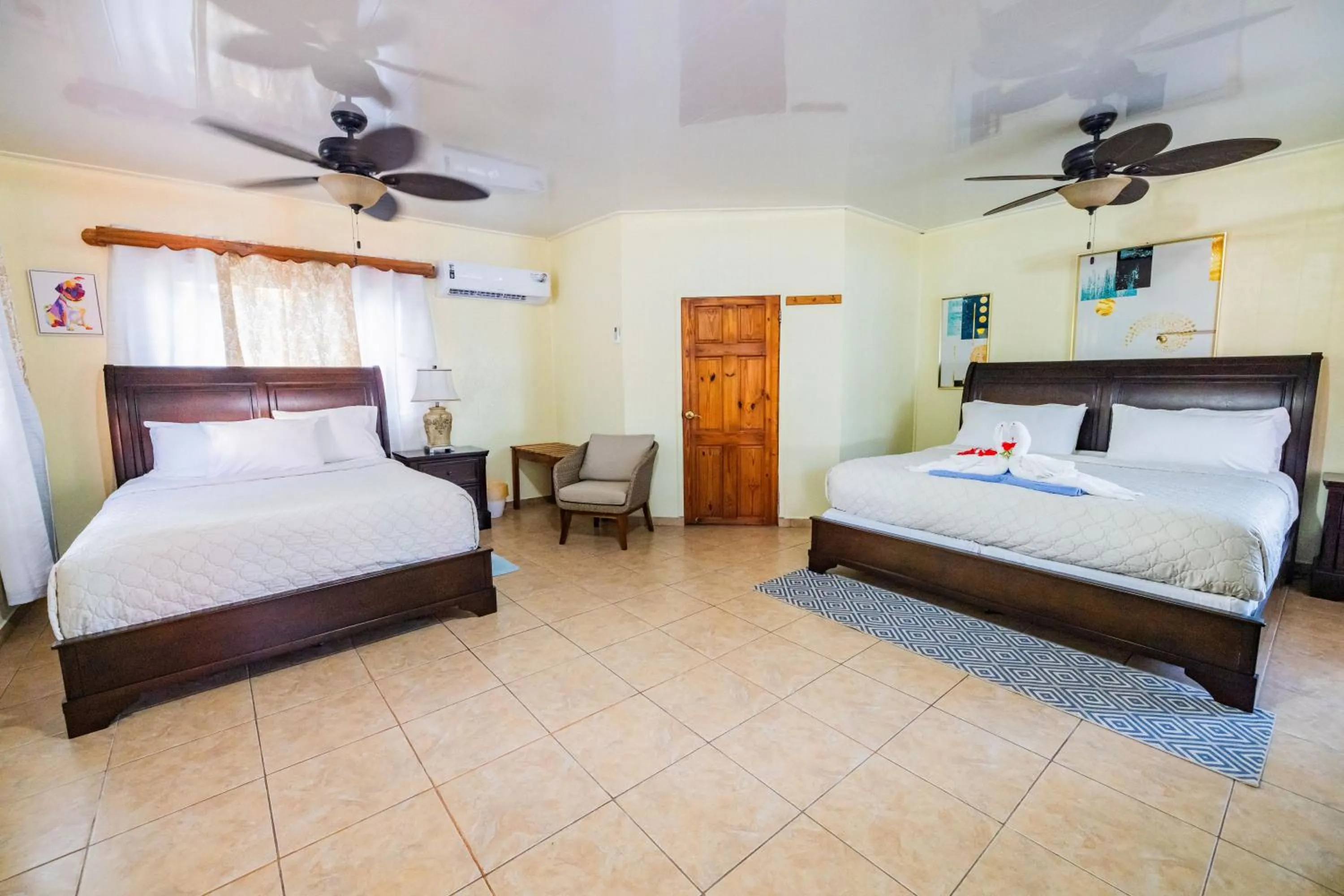 Bed in Blue Marlin Beach Resort