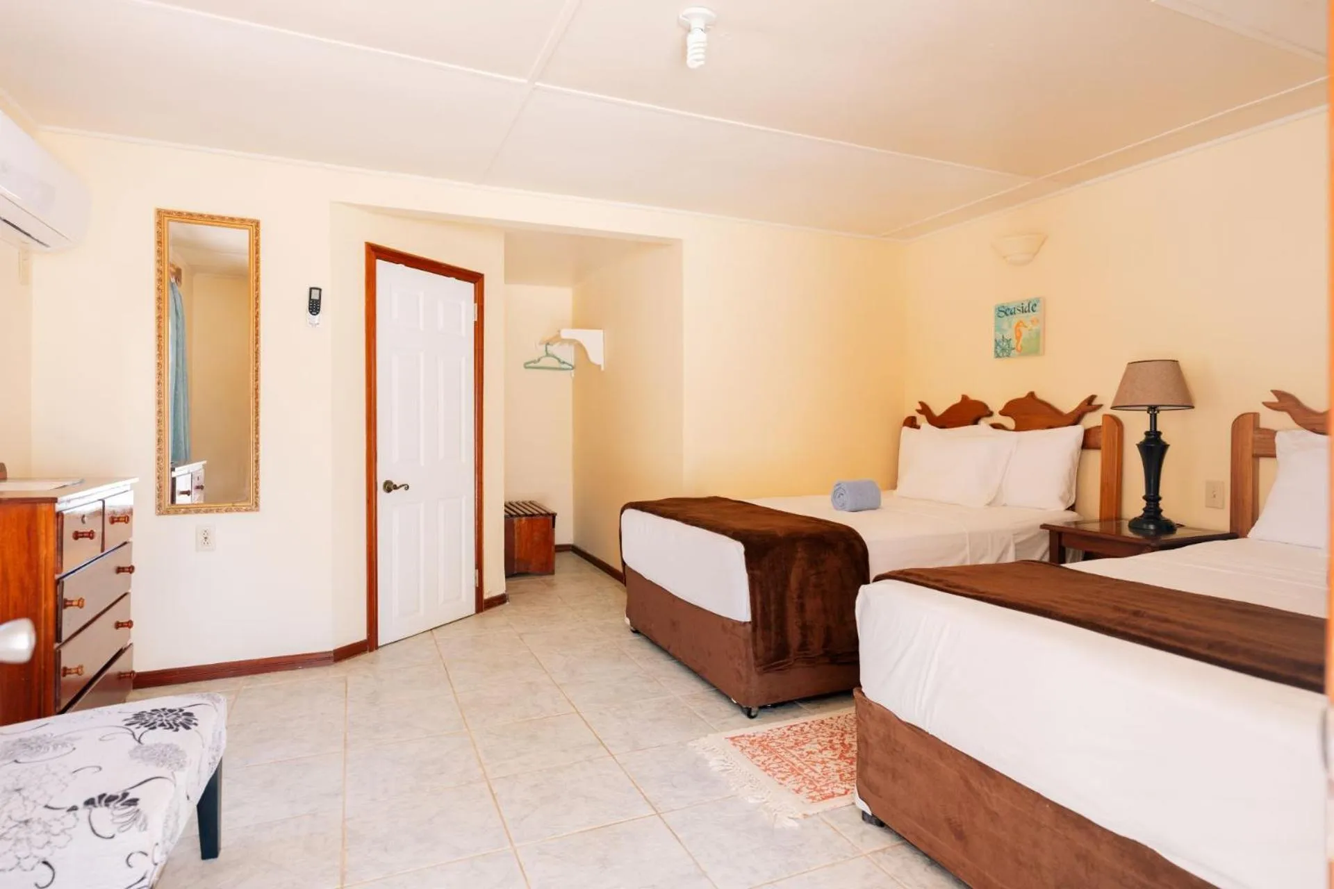 Bed in Blue Marlin Beach Resort