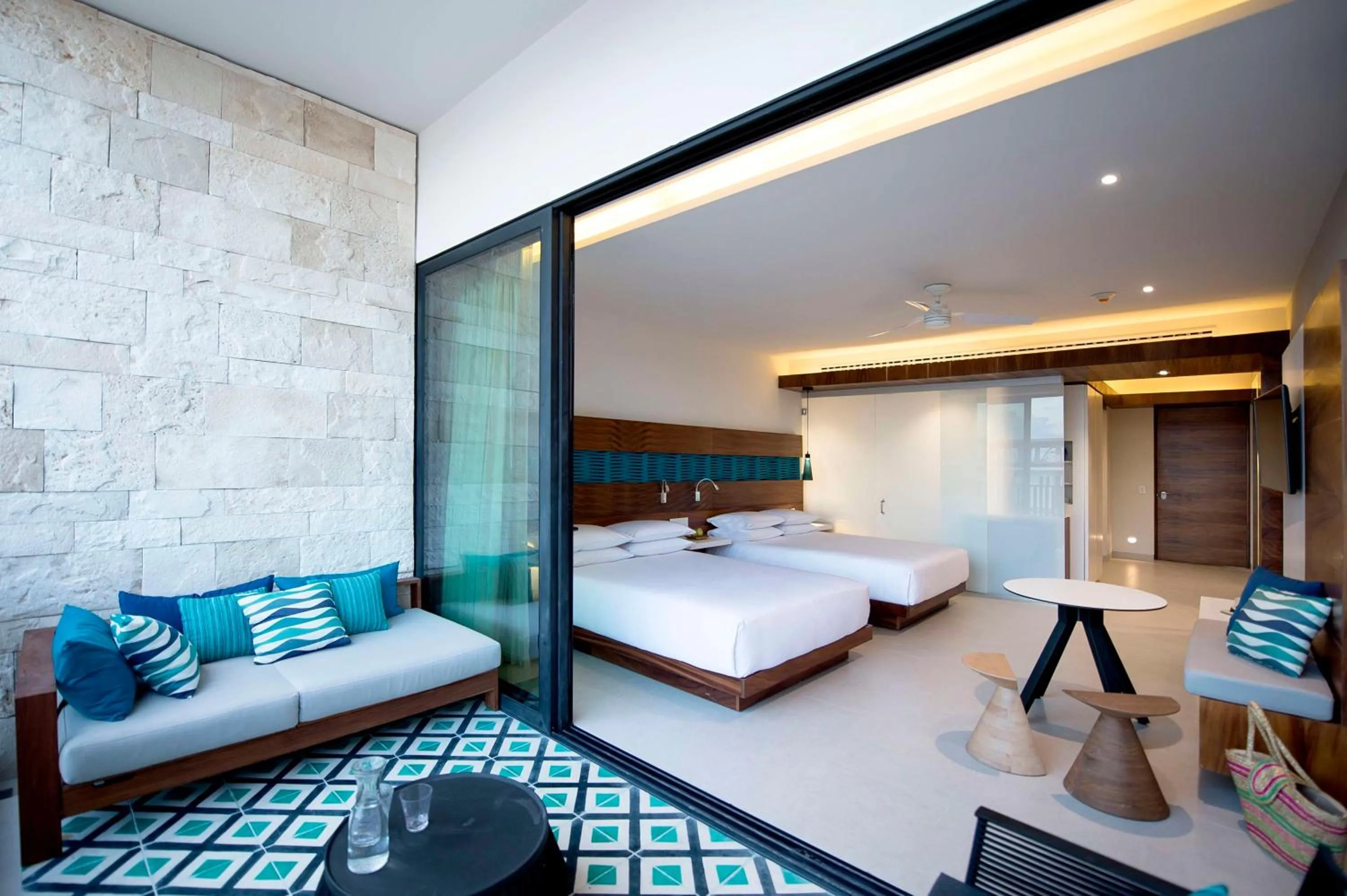 Bedroom, Bed in Grand Hyatt Playa del Carmen Resort