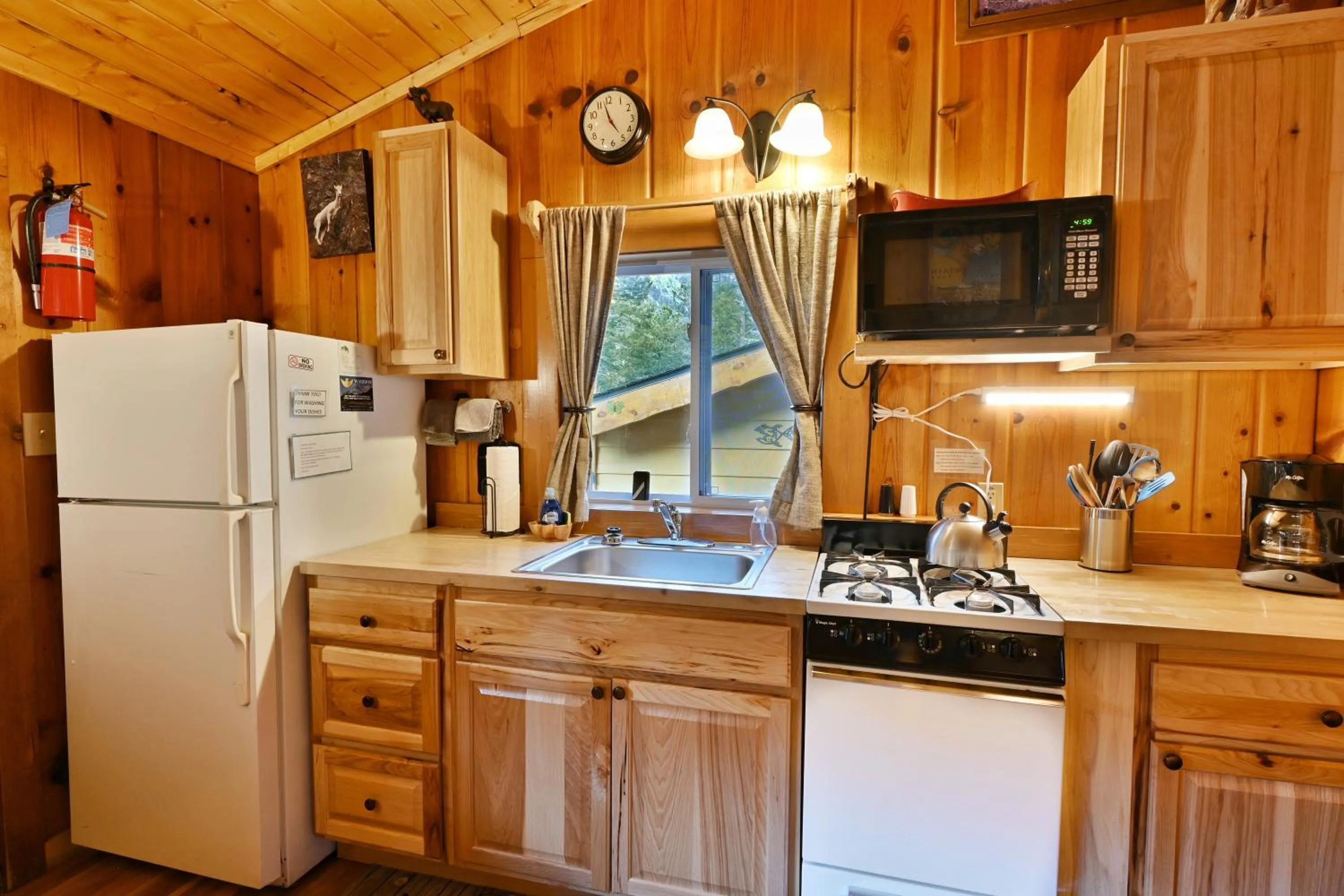 Kitchen or kitchenette in Pine Haven Resort