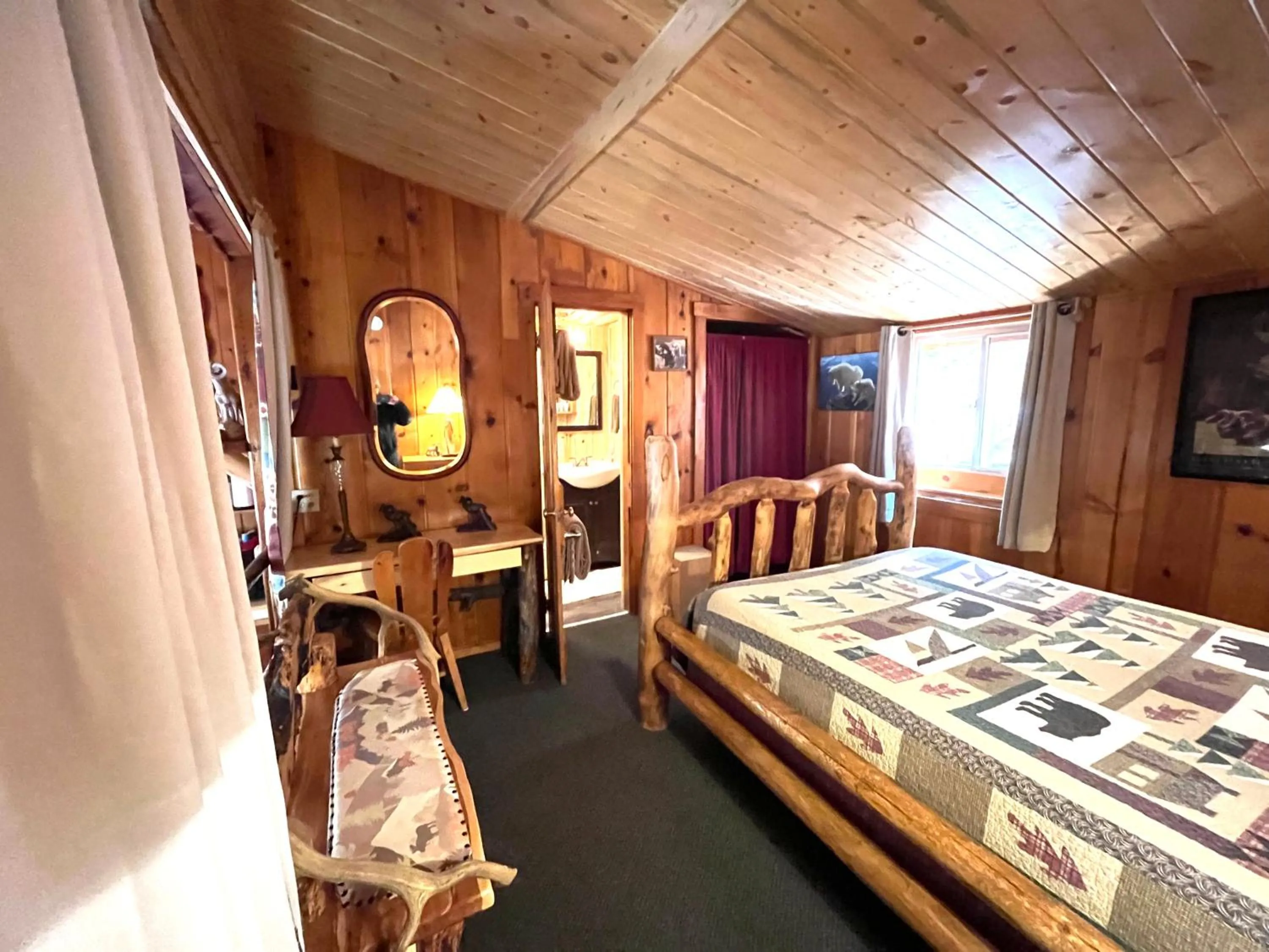 Bed in Pine Haven Resort