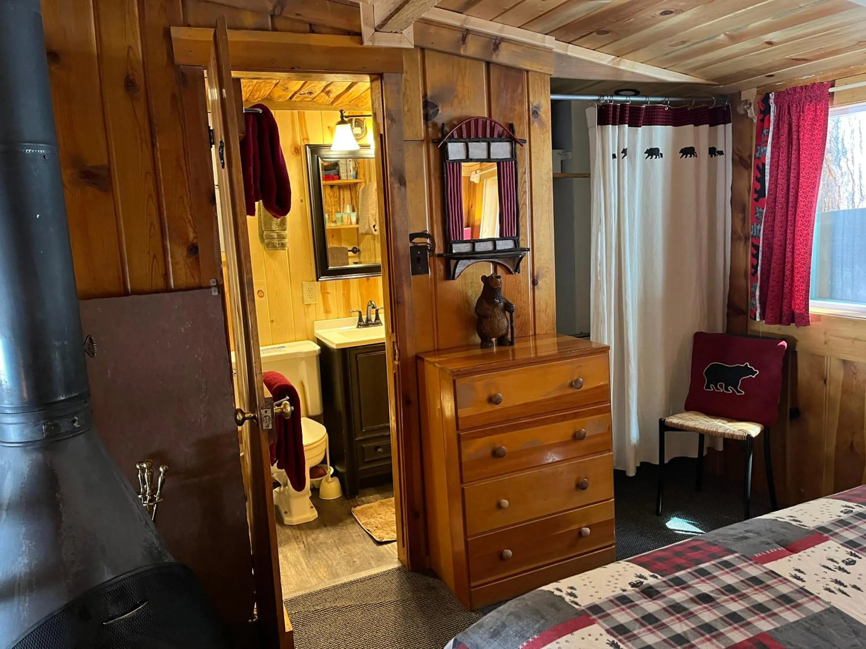 Bed in Pine Haven Resort