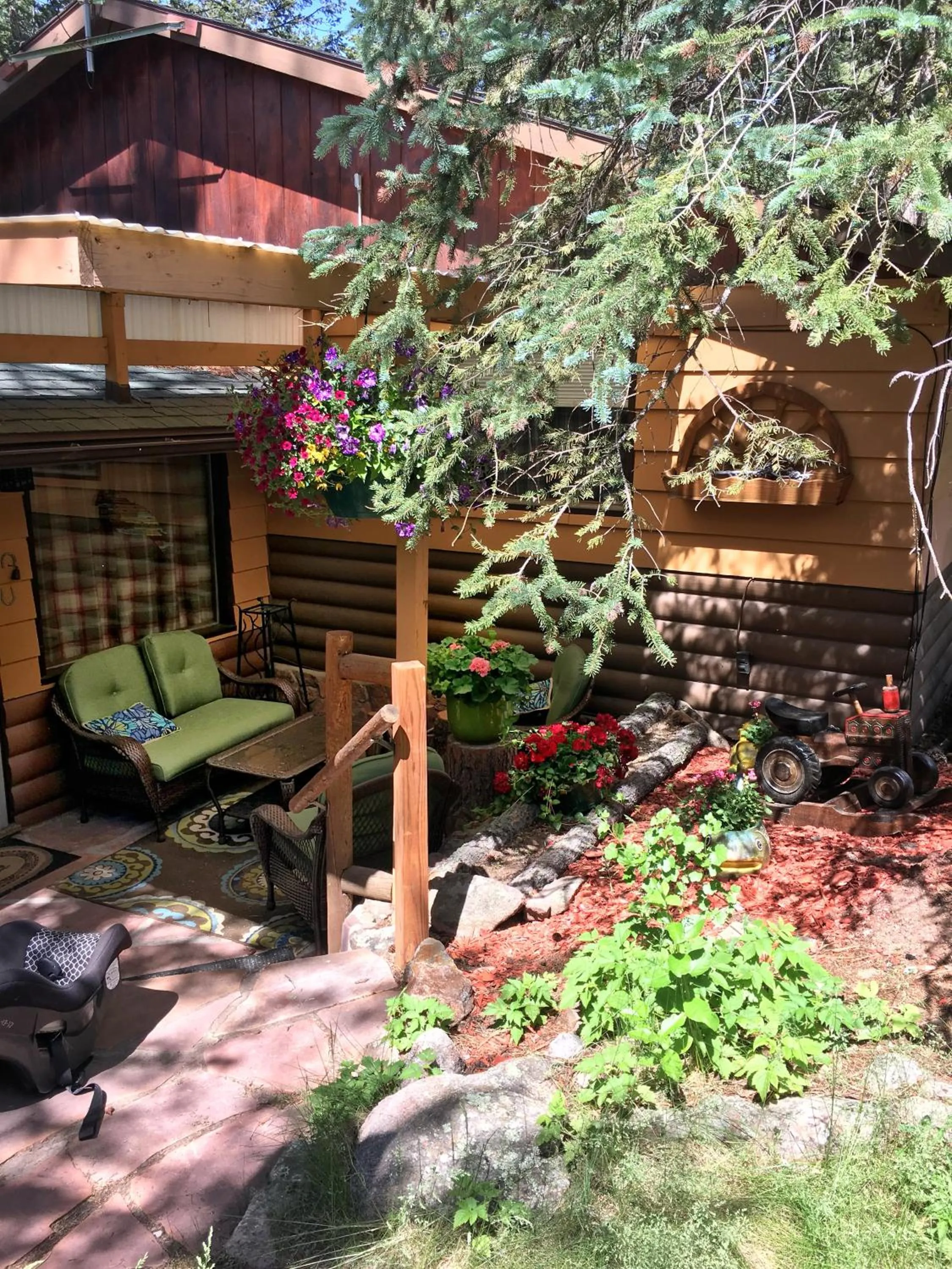 Patio in Pine Haven Resort