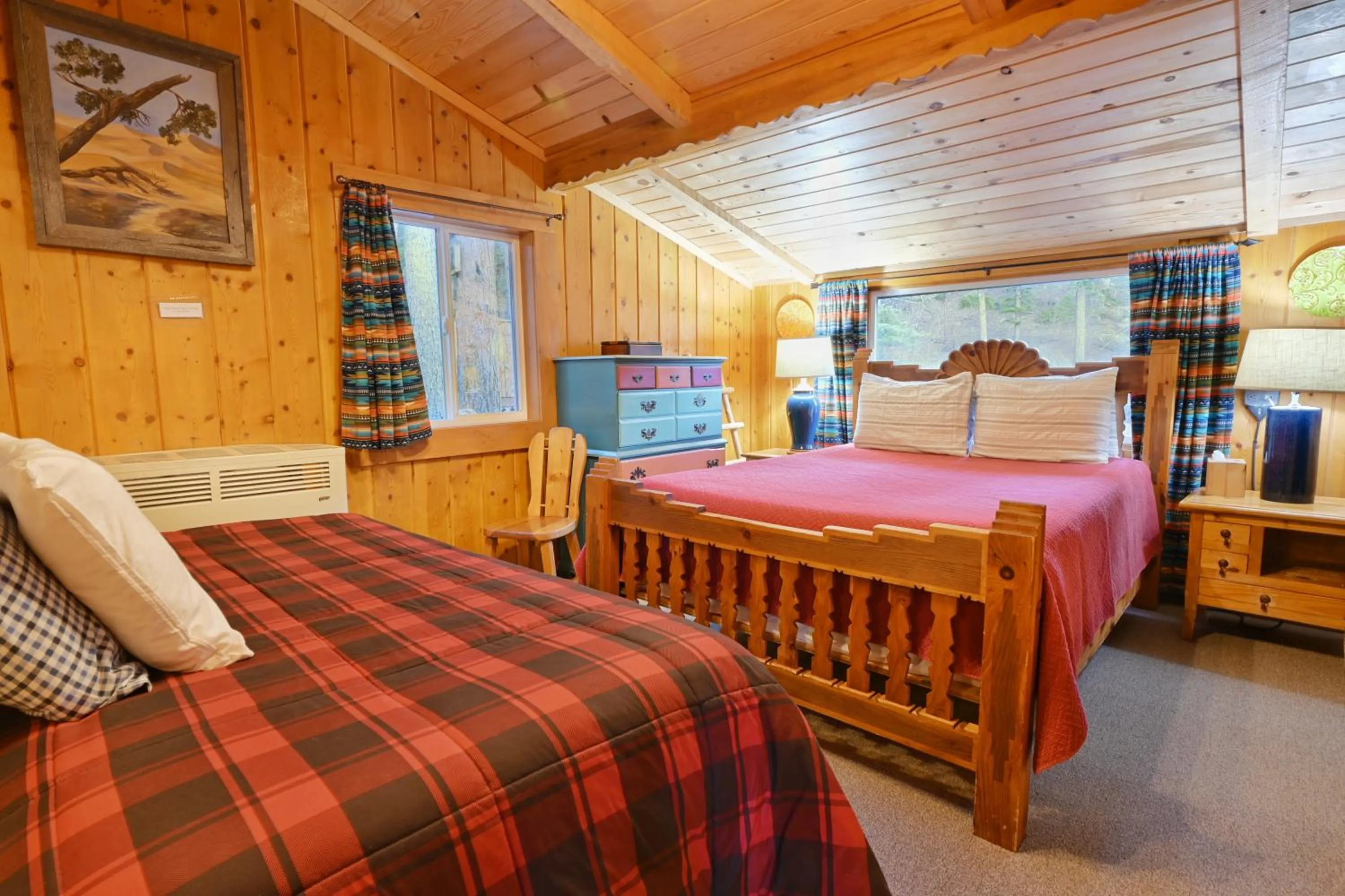 Bed in Pine Haven Resort