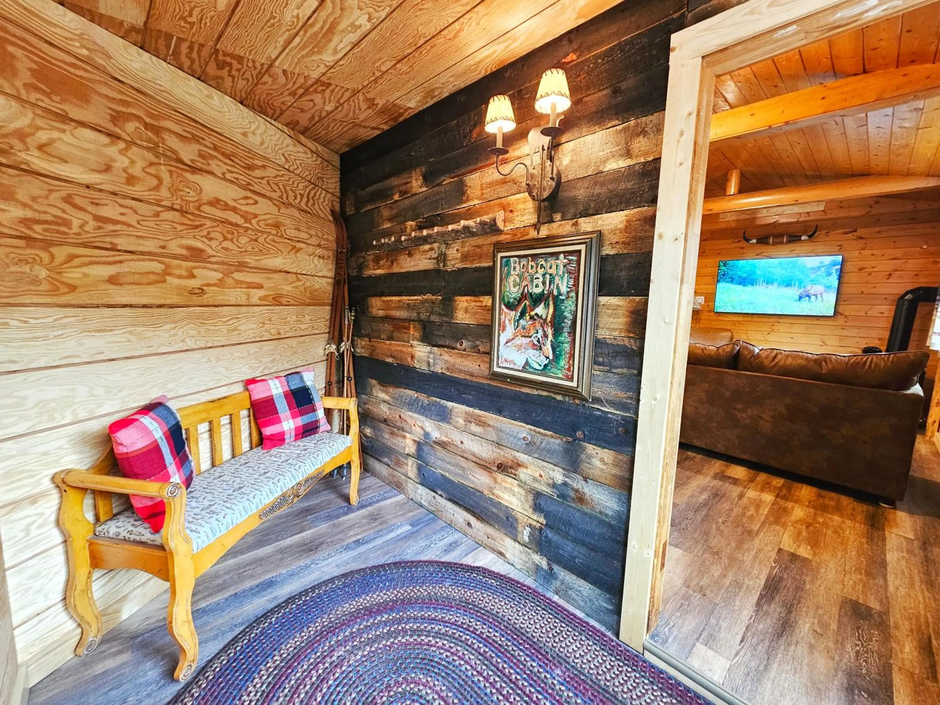 Bed in Pine Haven Resort